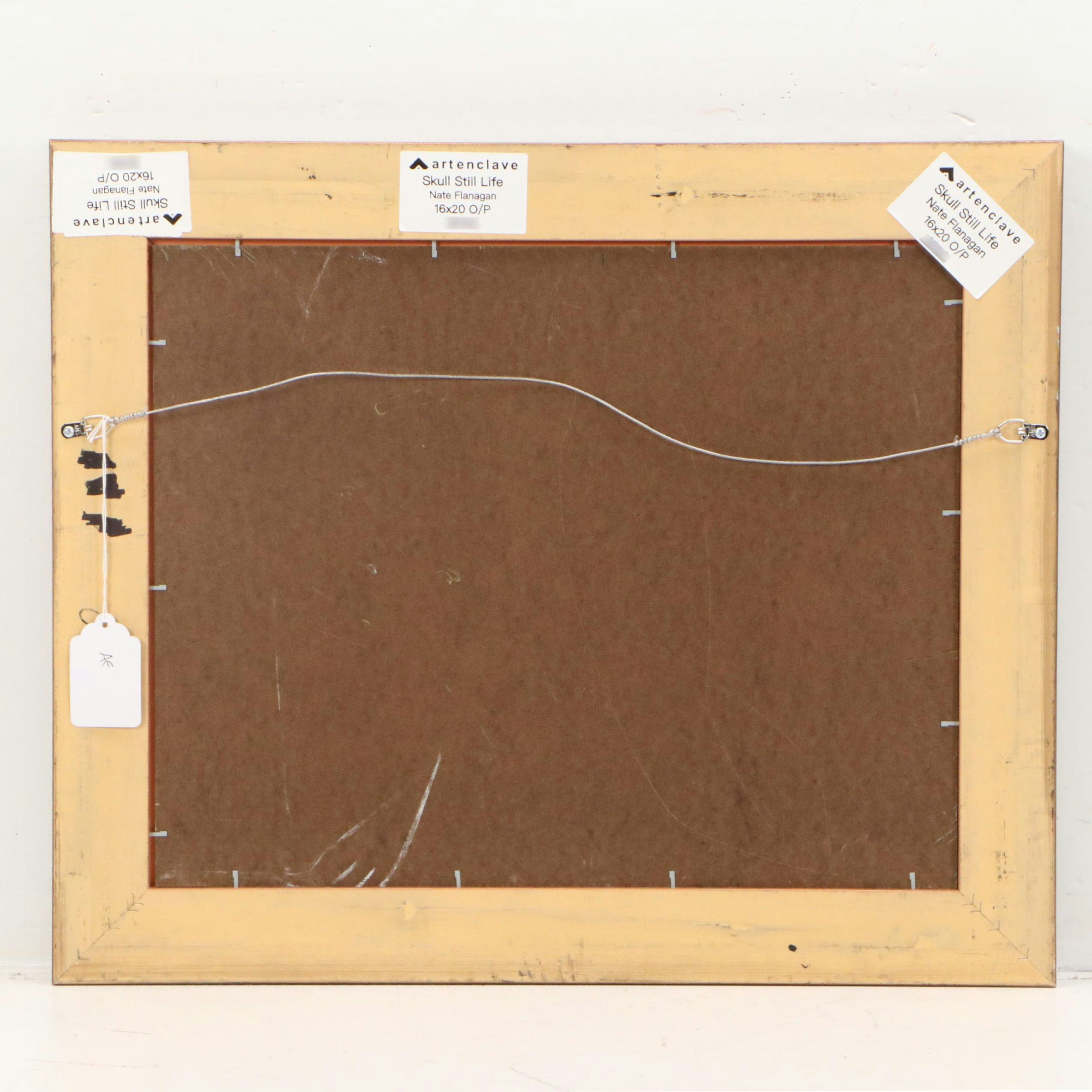 Nate Flanagan Oil Painting "Skull Still Life," 2018