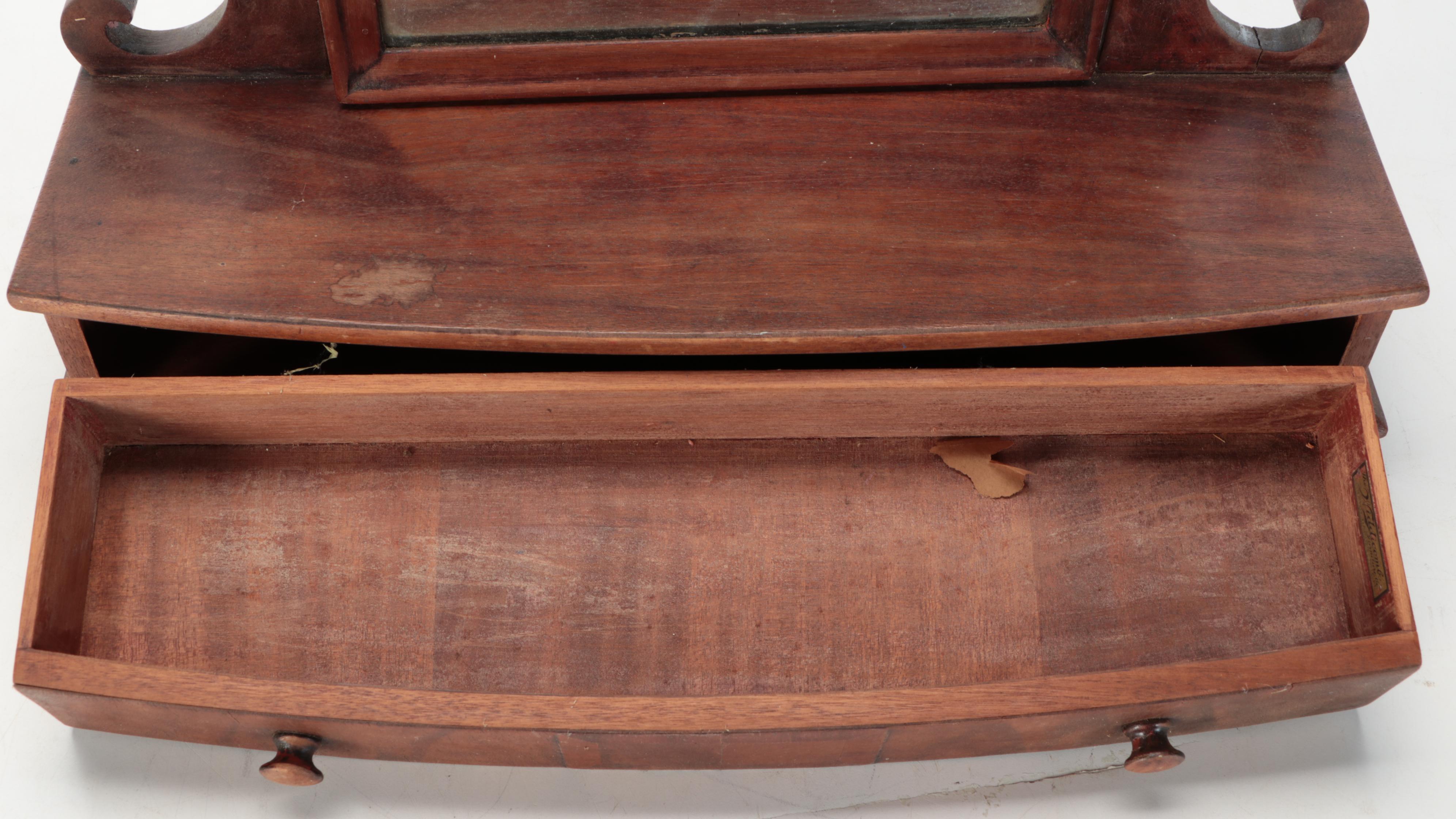 Widdicomb Furniture Co. Wooden Vanity Mirror with Drawer