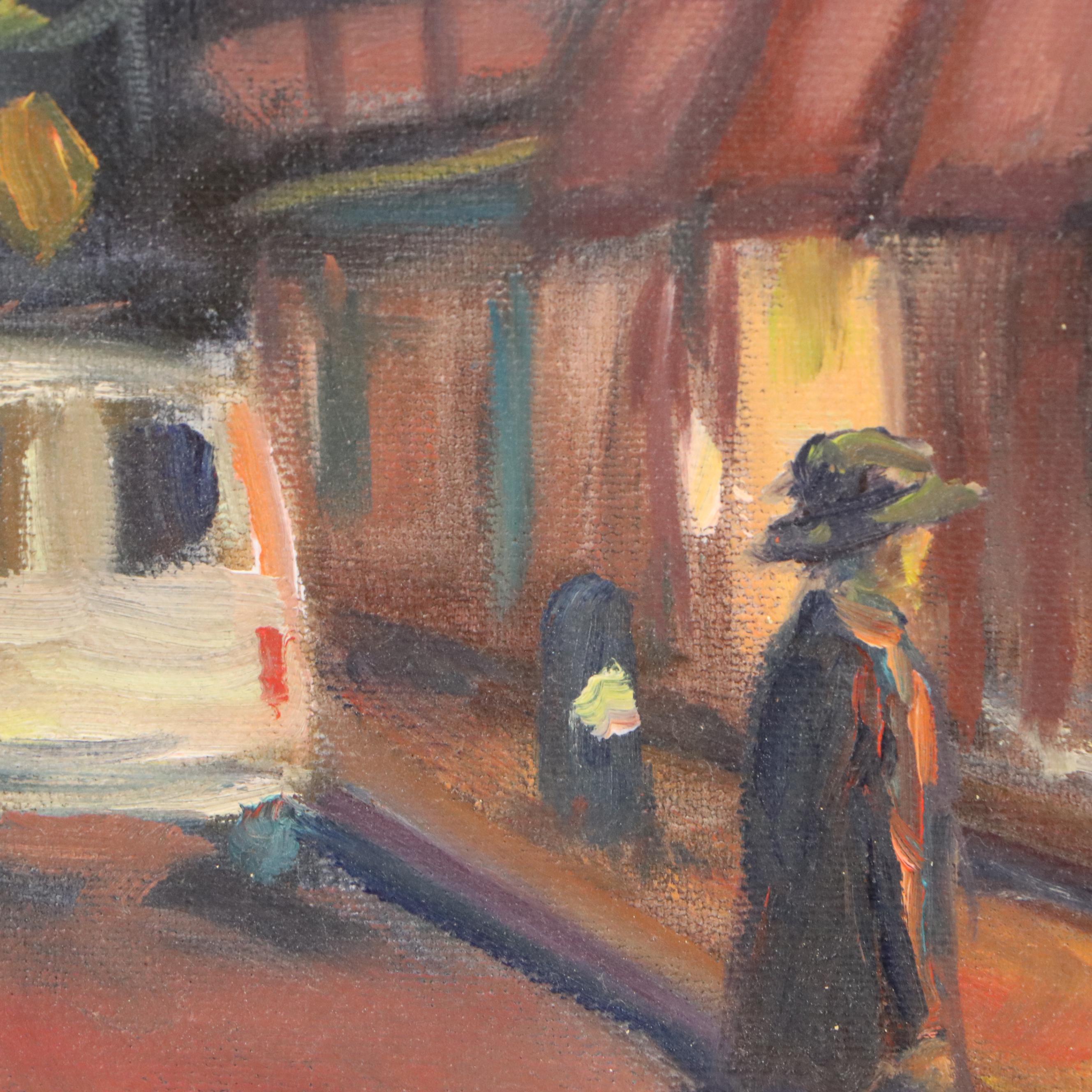 Stoney Roberts Oil Painting "Late Night Lesson," 1993