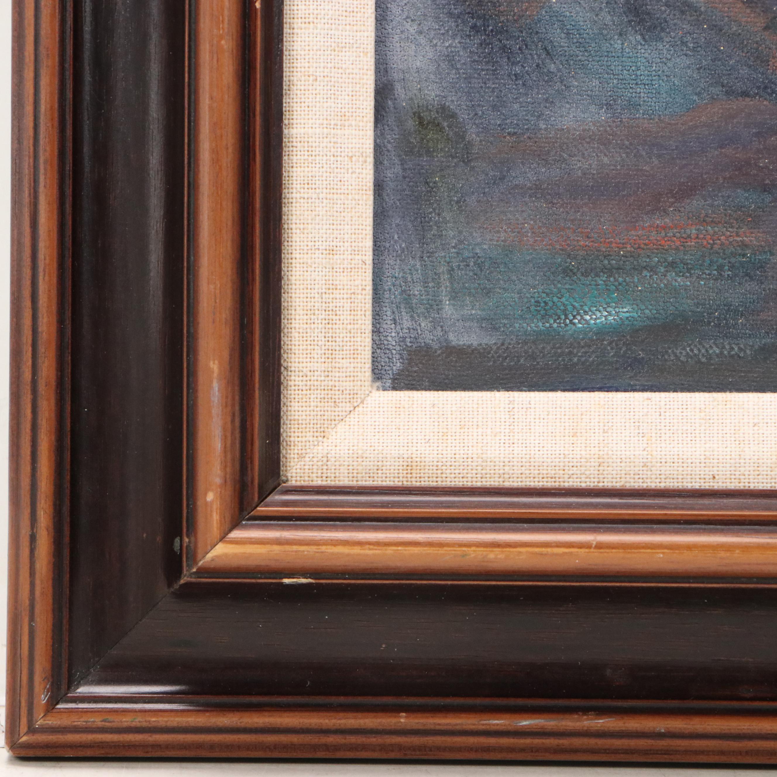 Stoney Roberts Oil Painting "Late Night Lesson," 1993