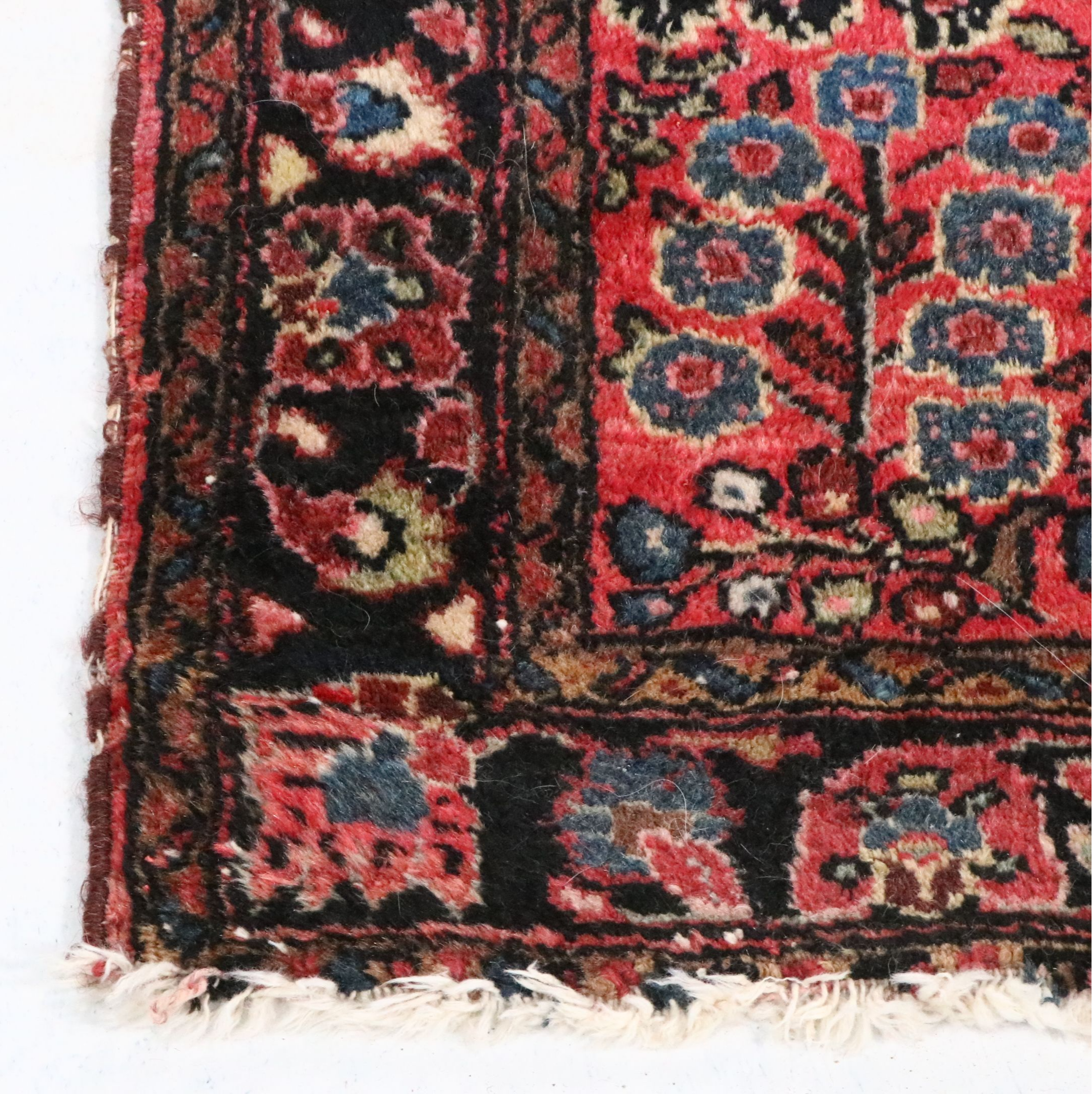 2'6 x 4'1 Hand-Knotted Persian Hamadan Accent Rug