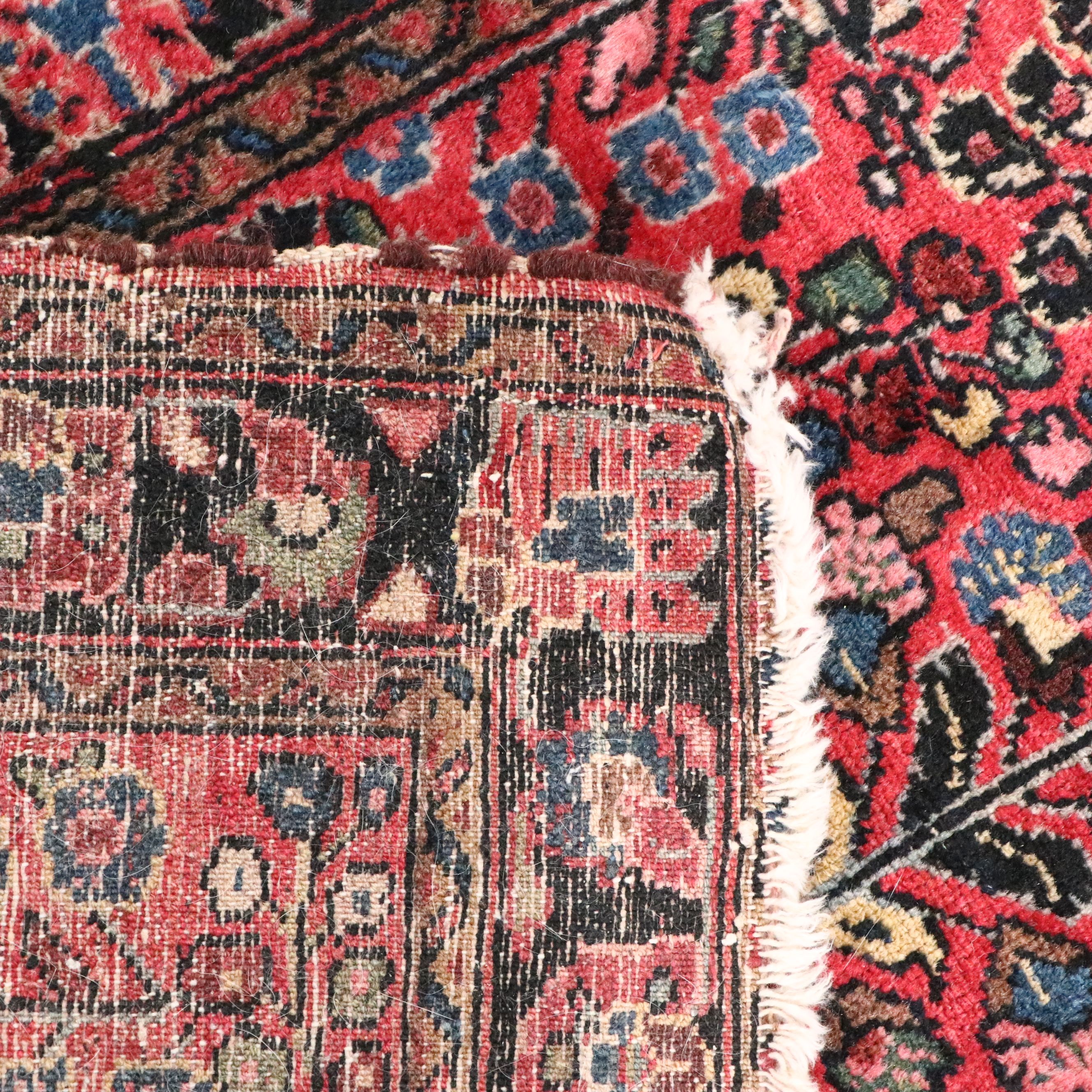 2'6 x 4'1 Hand-Knotted Persian Hamadan Accent Rug