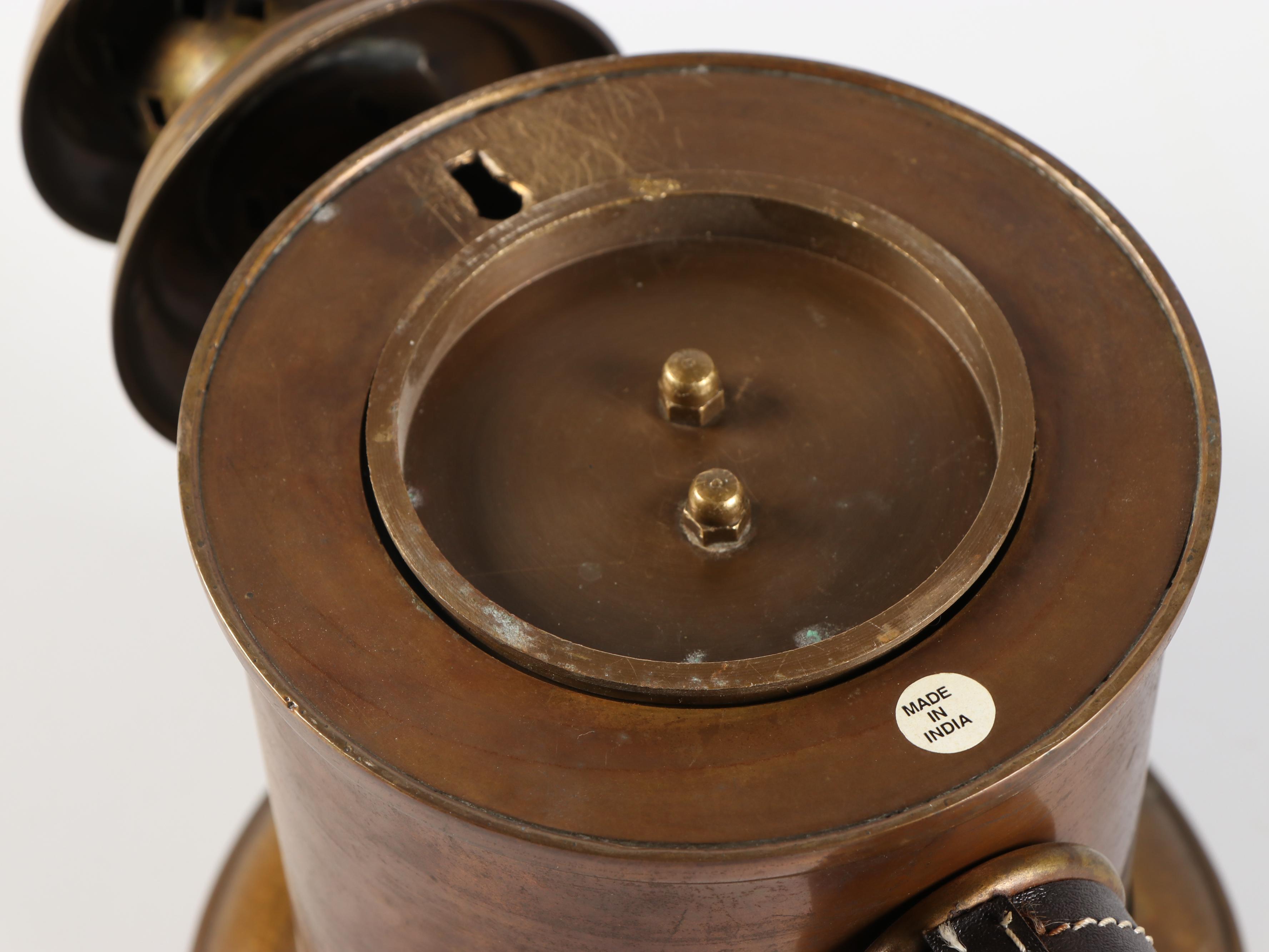 Rue de la Lumiere Copper Lantern Style Wall Clock