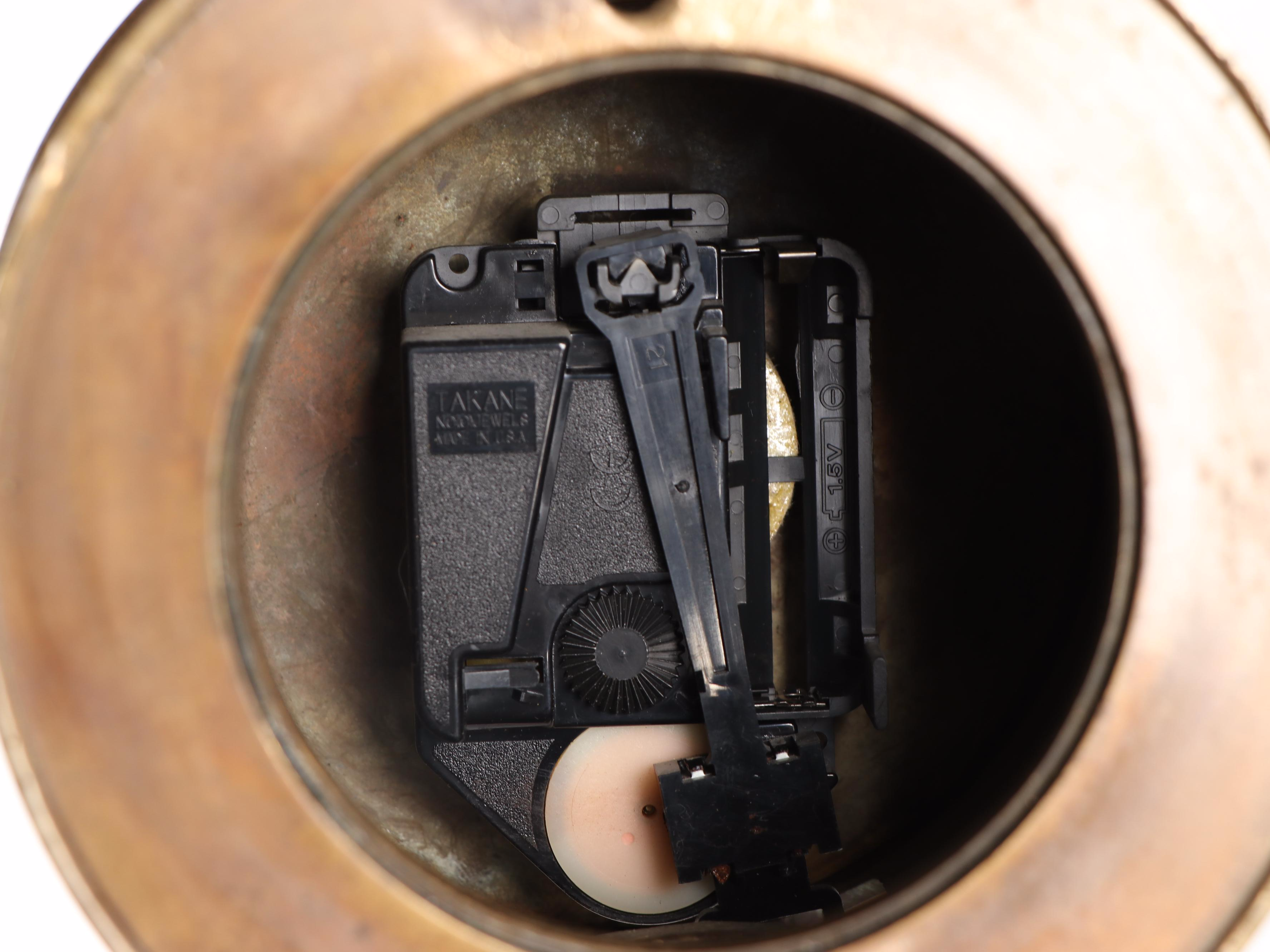 Rue de la Lumiere Copper Lantern Style Wall Clock