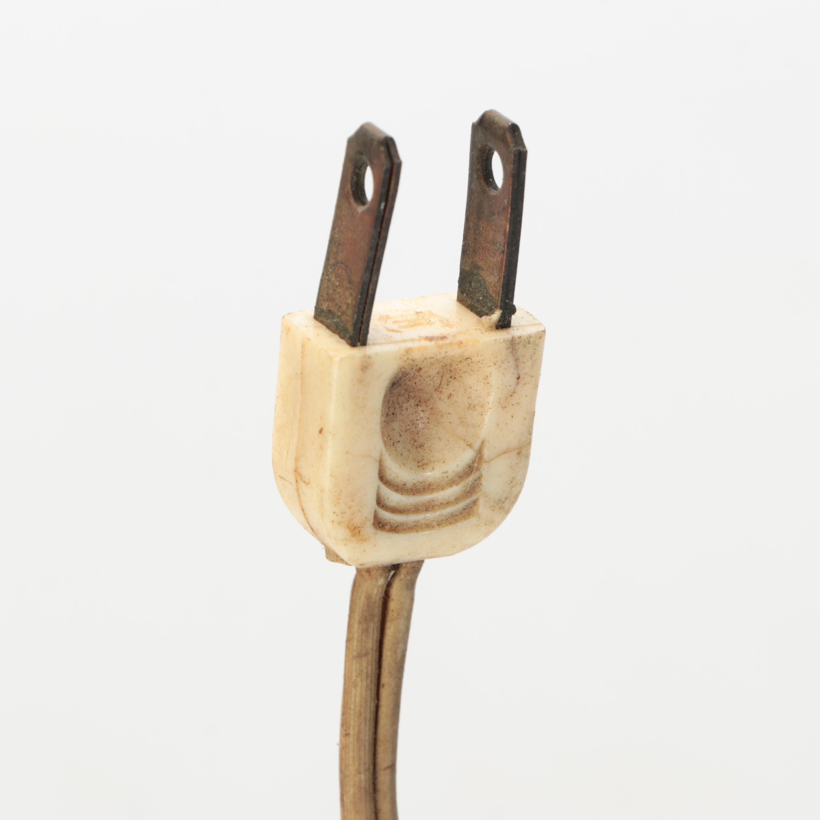 Converted Brass Oil Lamp and Candlesticks with Hand-Painted Tole Tray