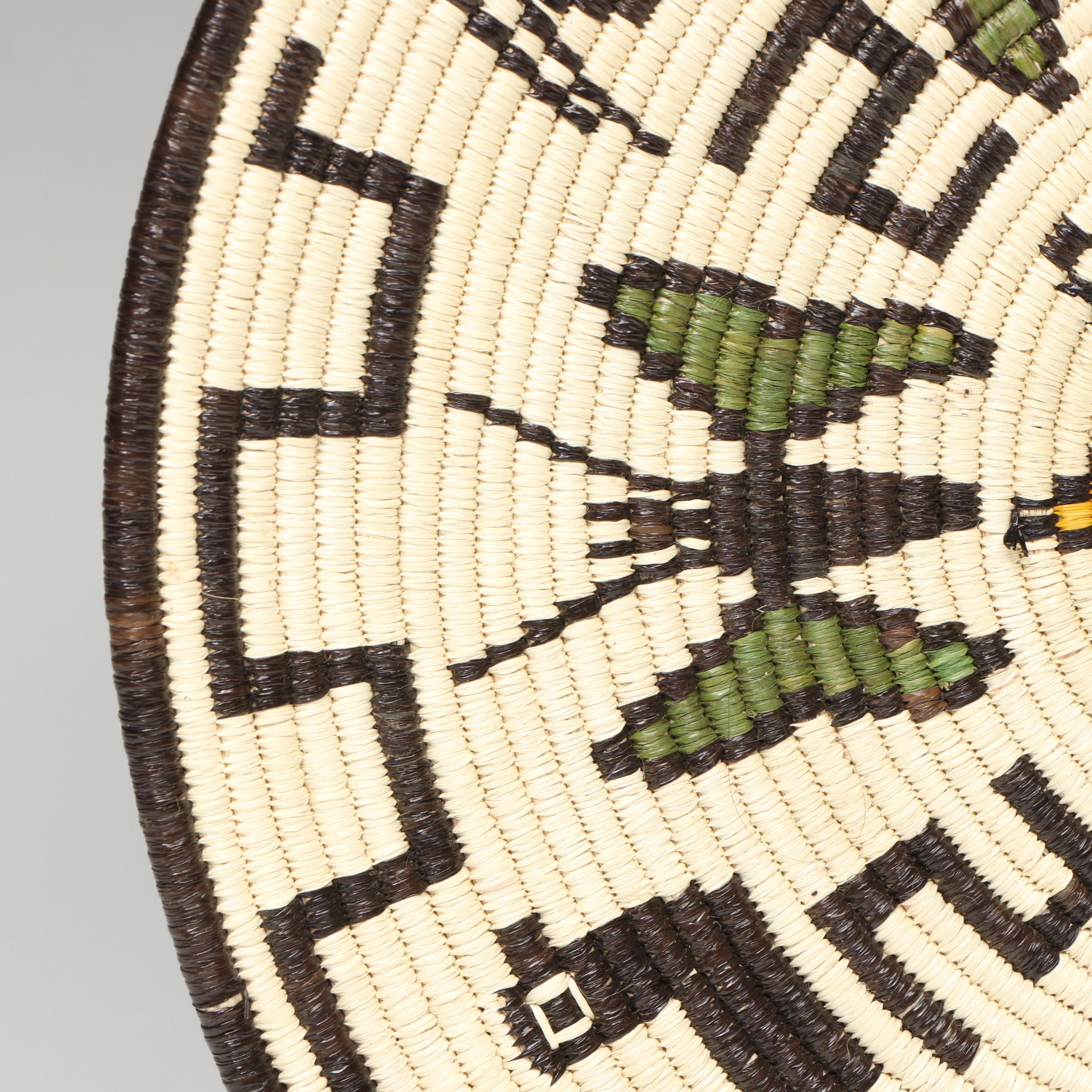 Panamanian Emberá-Wounaan Black Palm Chunga Fiber Baskets