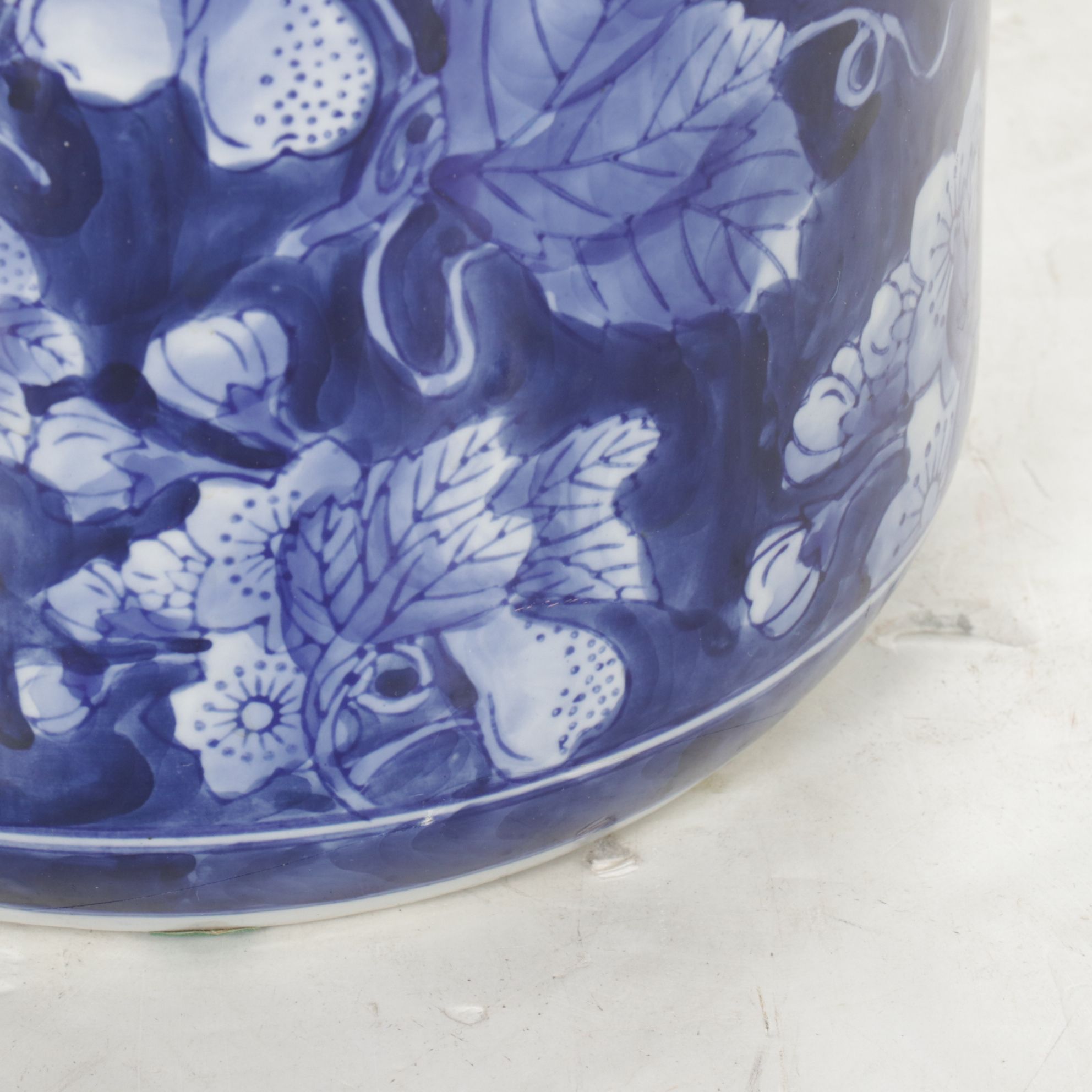 Chinese Blue and White Ceramic Umbrella Stand