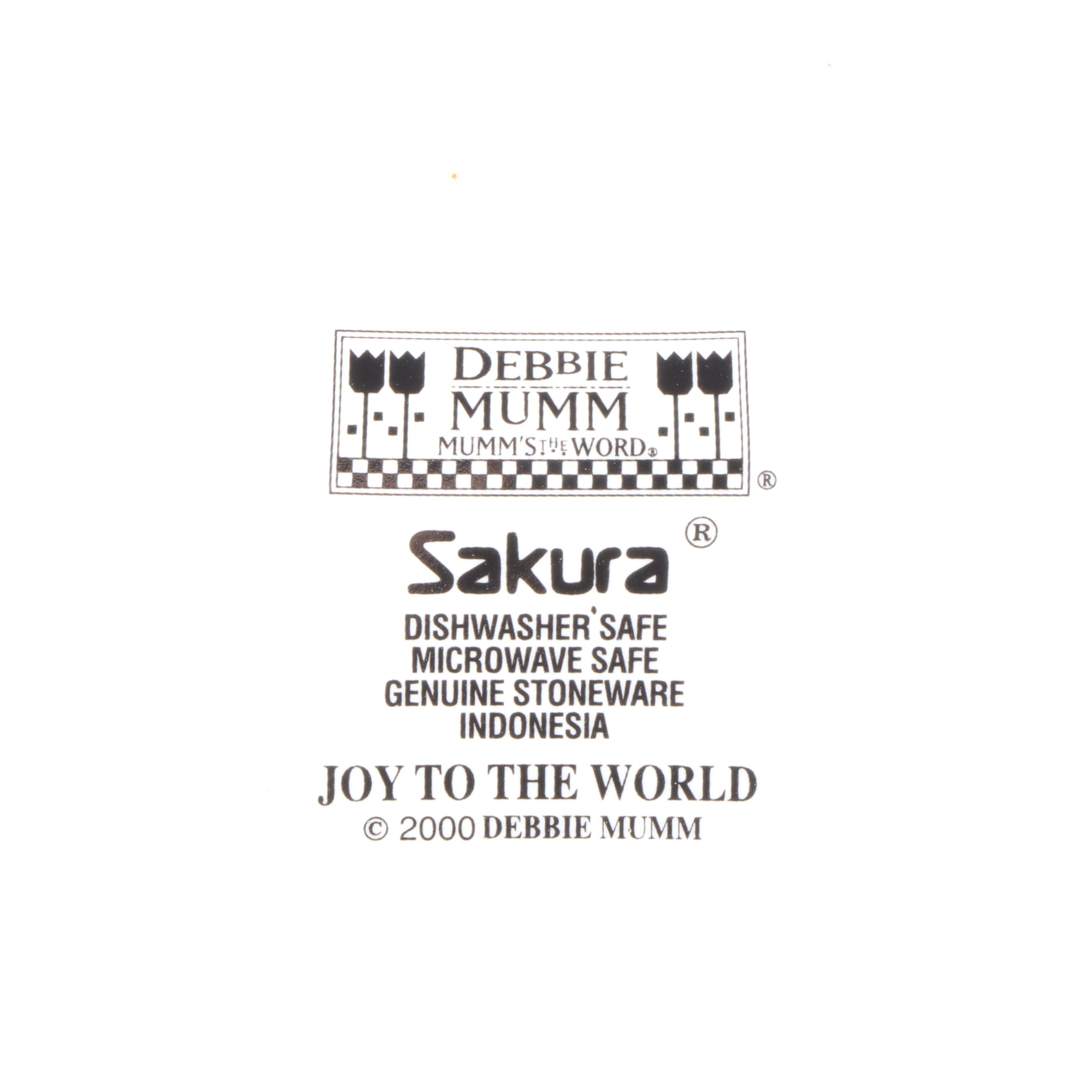 Debbie Mumm "Joy to the World" Stoneware Dinnerware and Table Accessories