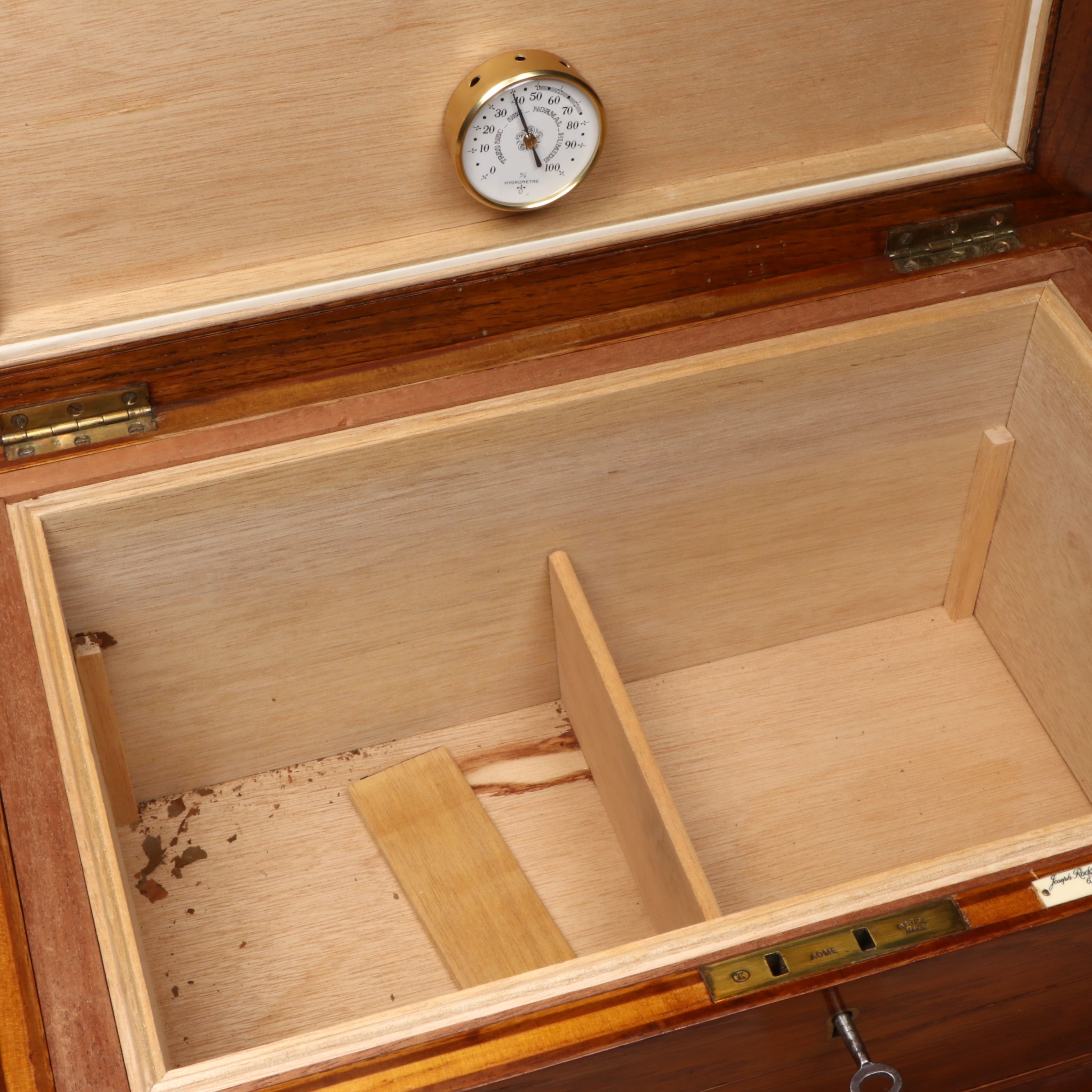 Joseph Rodgers and Sons Ltd. Cedar Lined Cigar Humidor