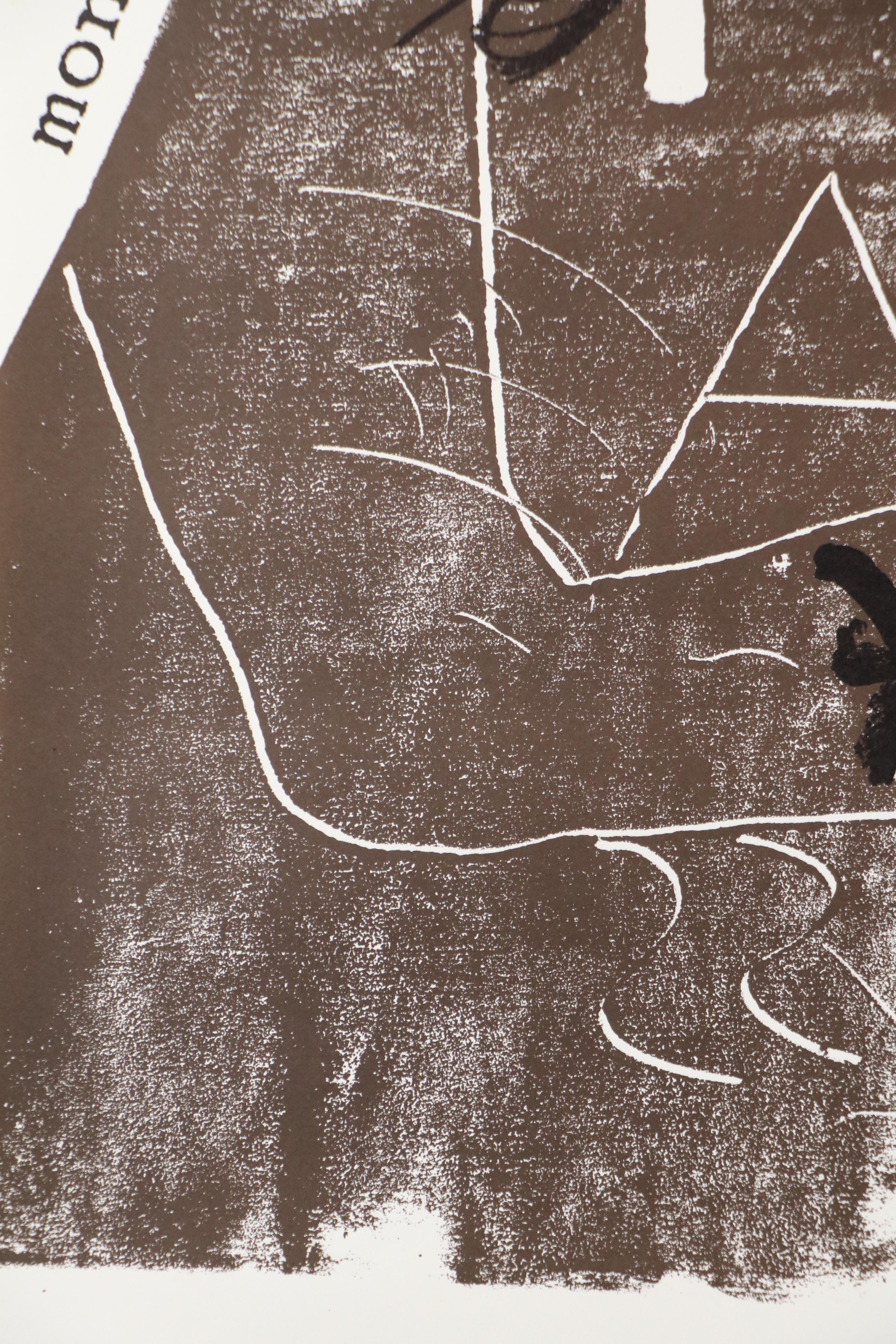 Galerie Maeght Antoni Tàpies Lithographic Exhibition Poster, 1974