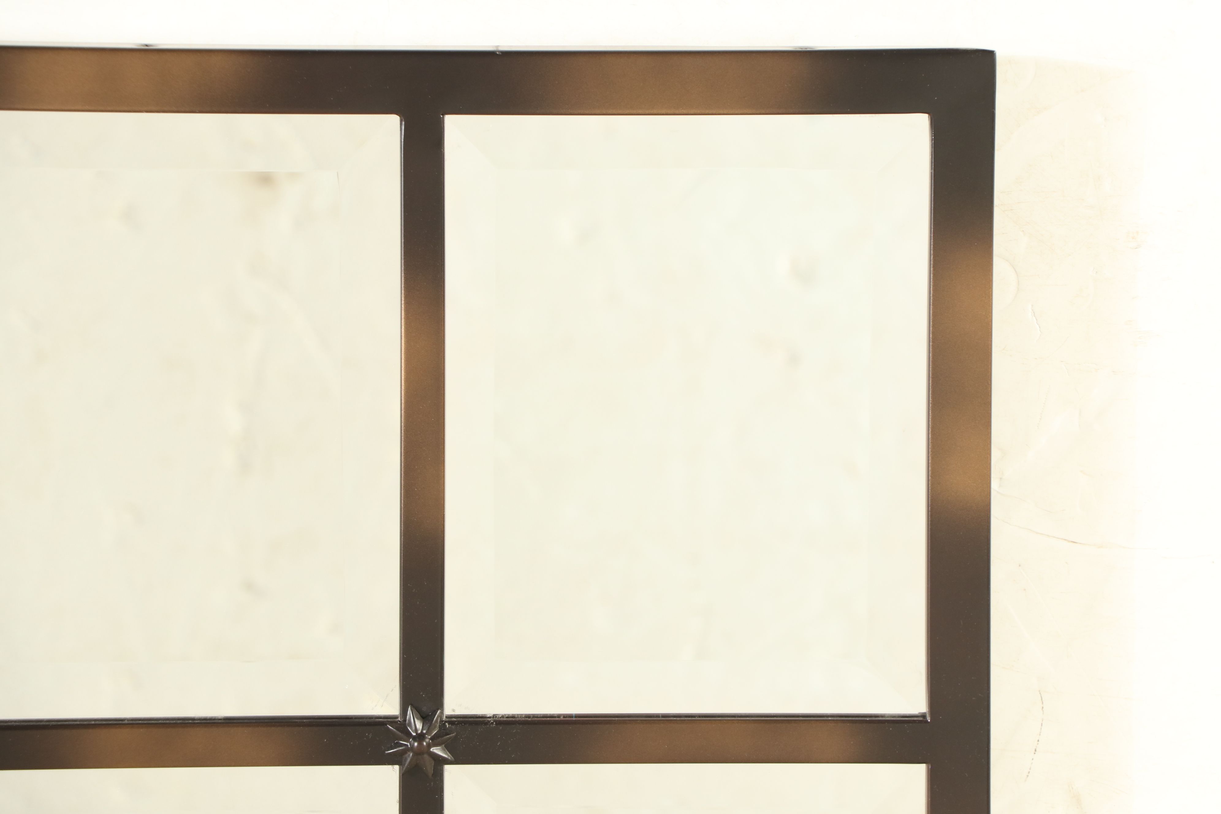 Pottery Barn Rustic Paneled Wall Mirror