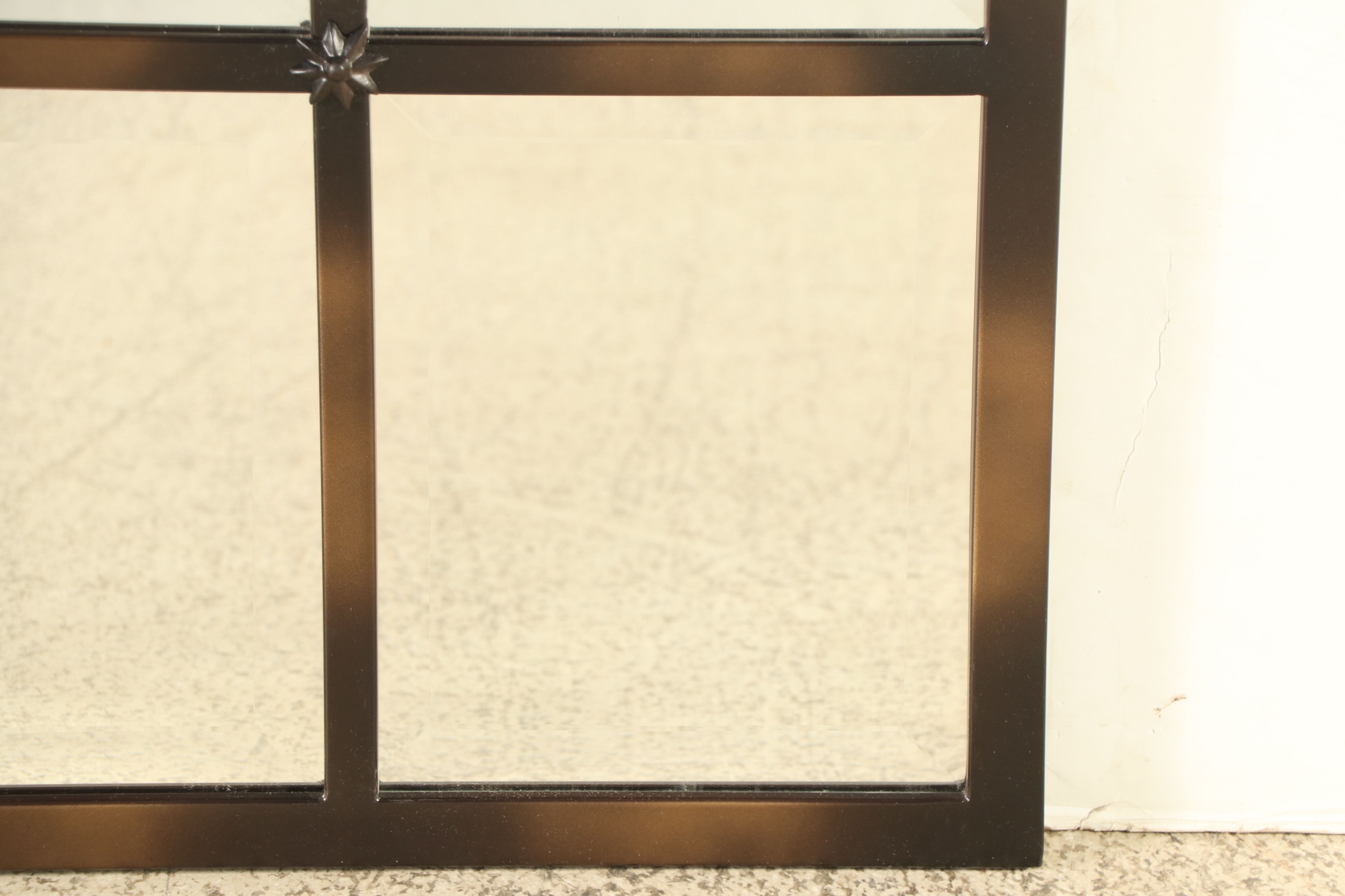 Pottery Barn Rustic Paneled Wall Mirror