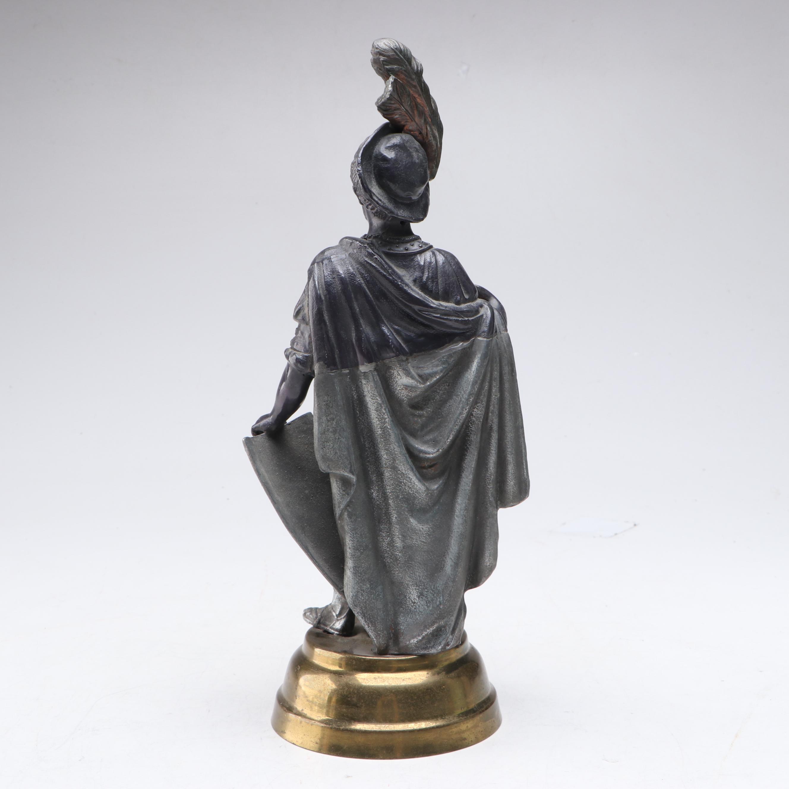 Detroit Stove Works "Jewel Shield" Metal Cavalier Figurine