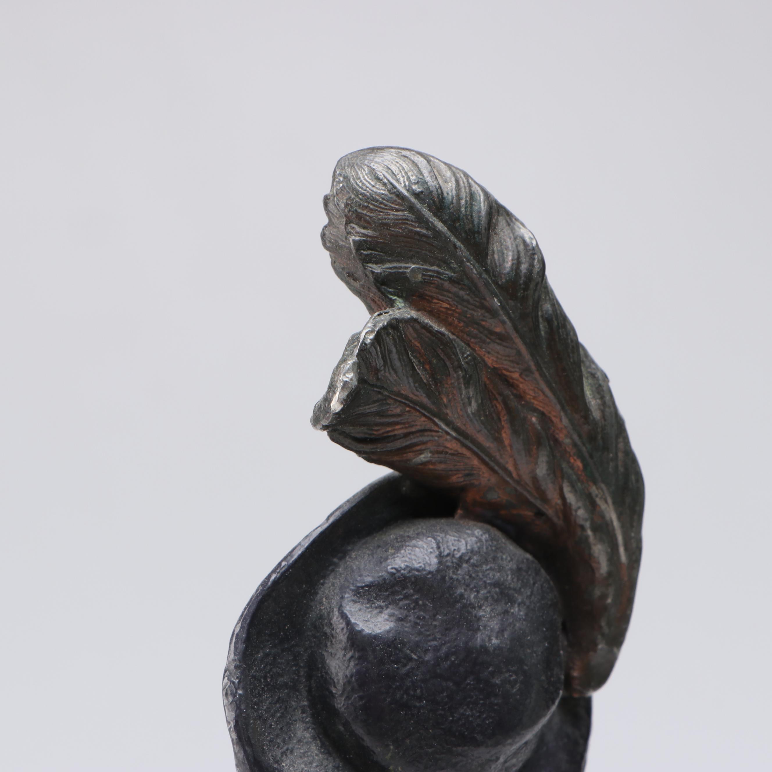 Detroit Stove Works "Jewel Shield" Metal Cavalier Figurine