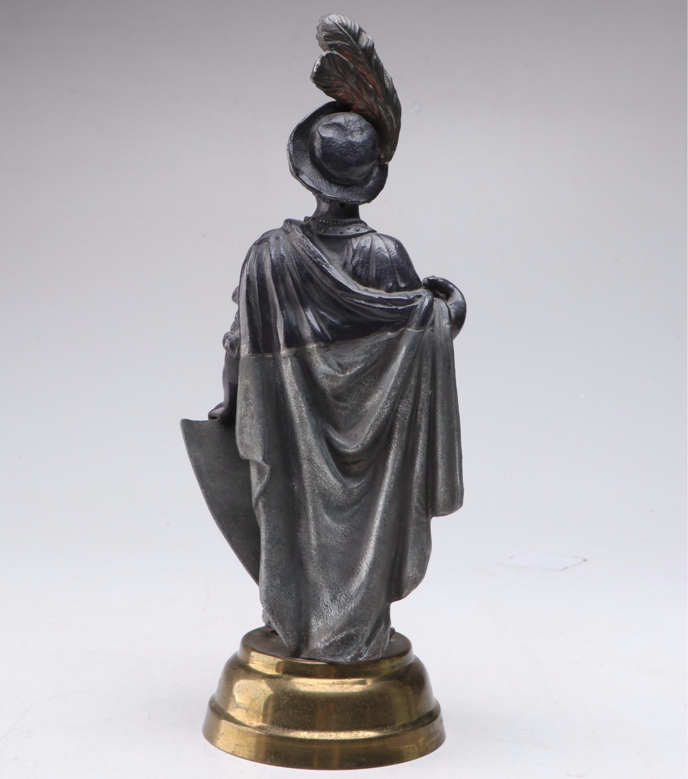 Detroit Stove Works "Jewel Shield" Metal Cavalier Figurine