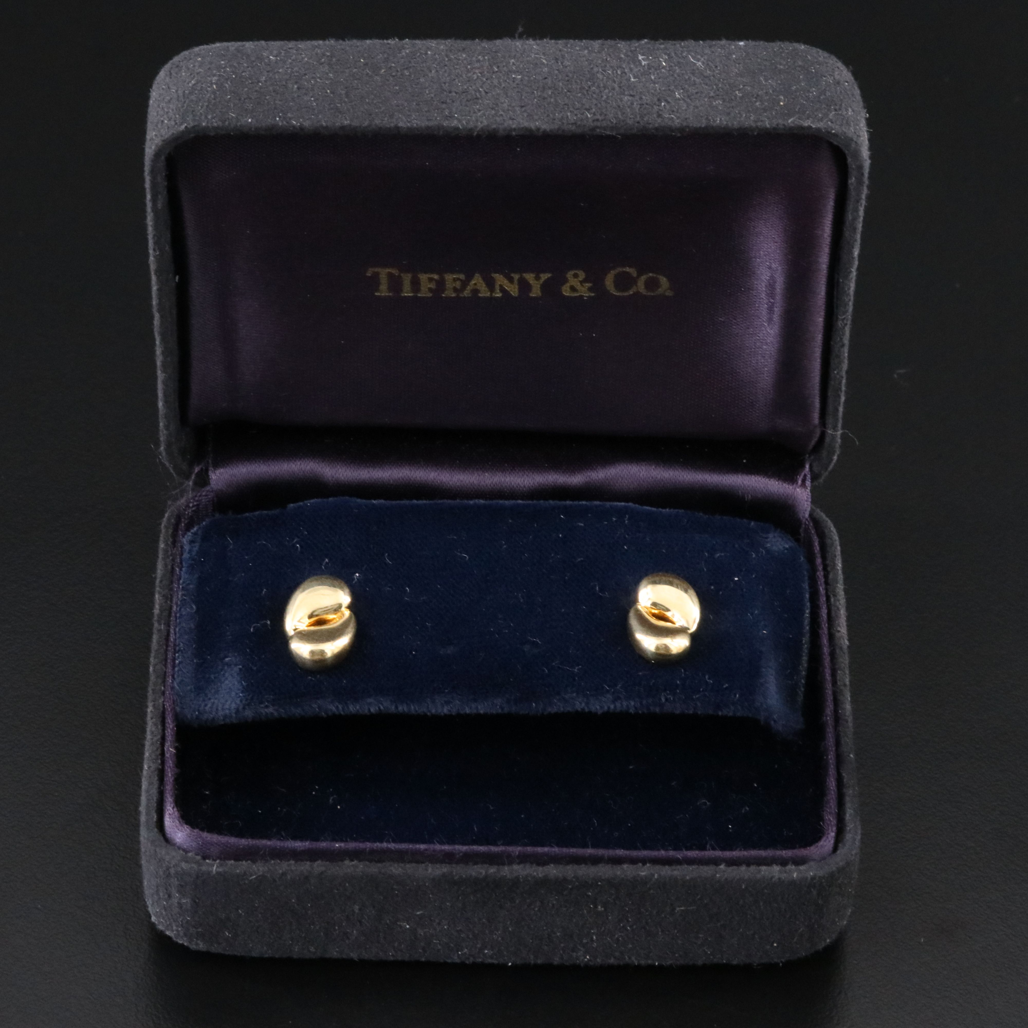 Elsa Peretti for Tiffany & Co. 18K Double Teardrop Stud Earrings