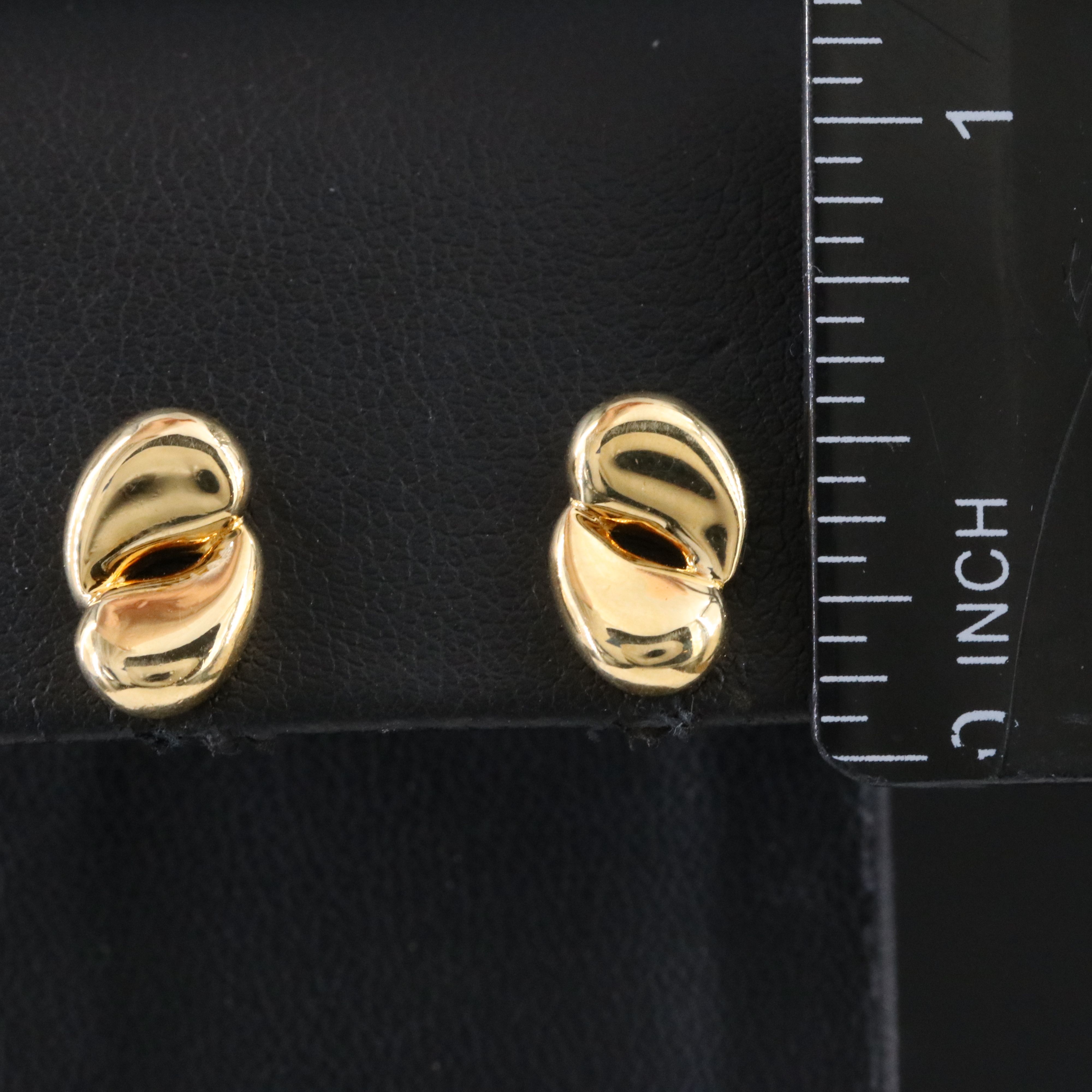 Elsa Peretti for Tiffany & Co. 18K Double Teardrop Stud Earrings