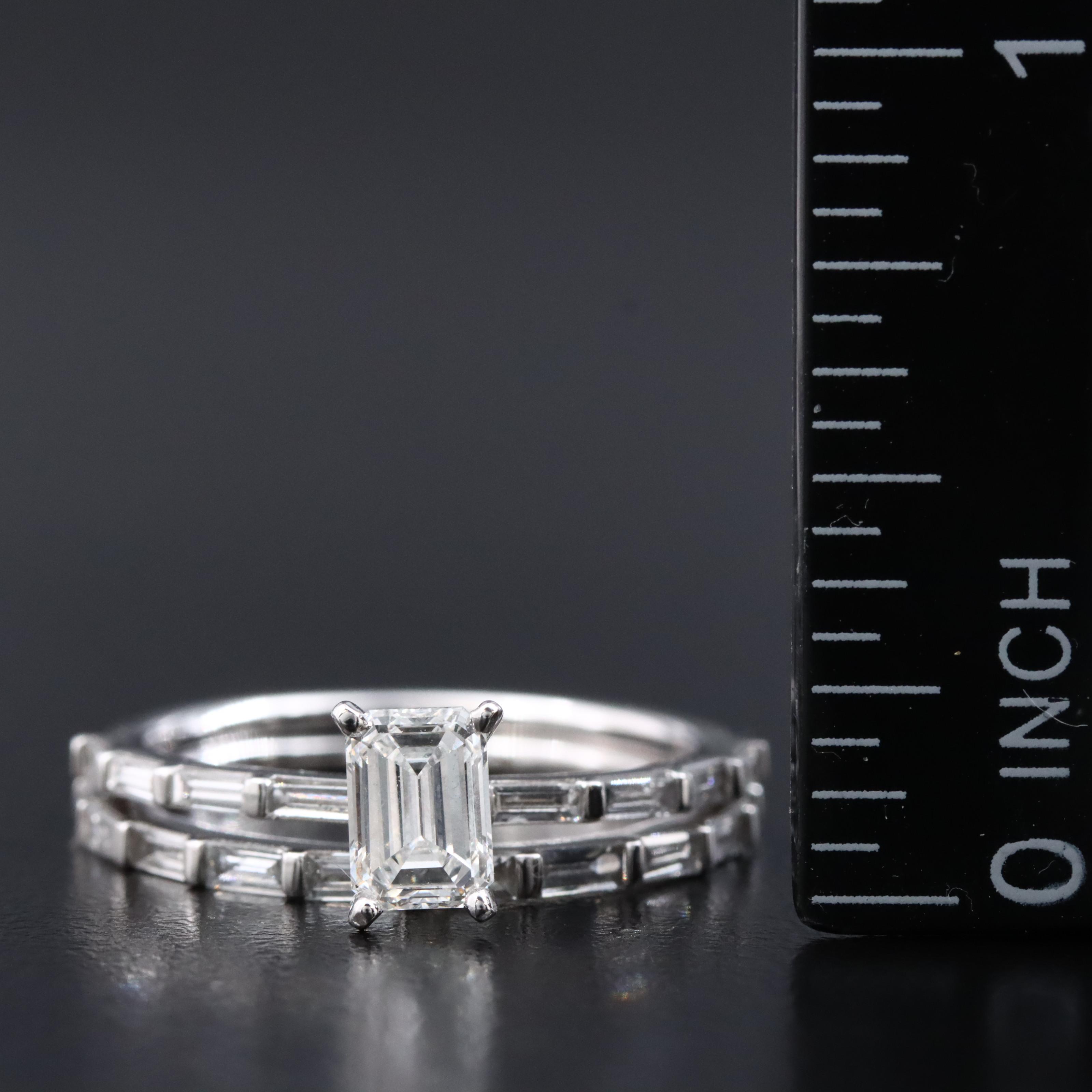 14K 1.38 CTW Lab Grown Diamond Ring Set
