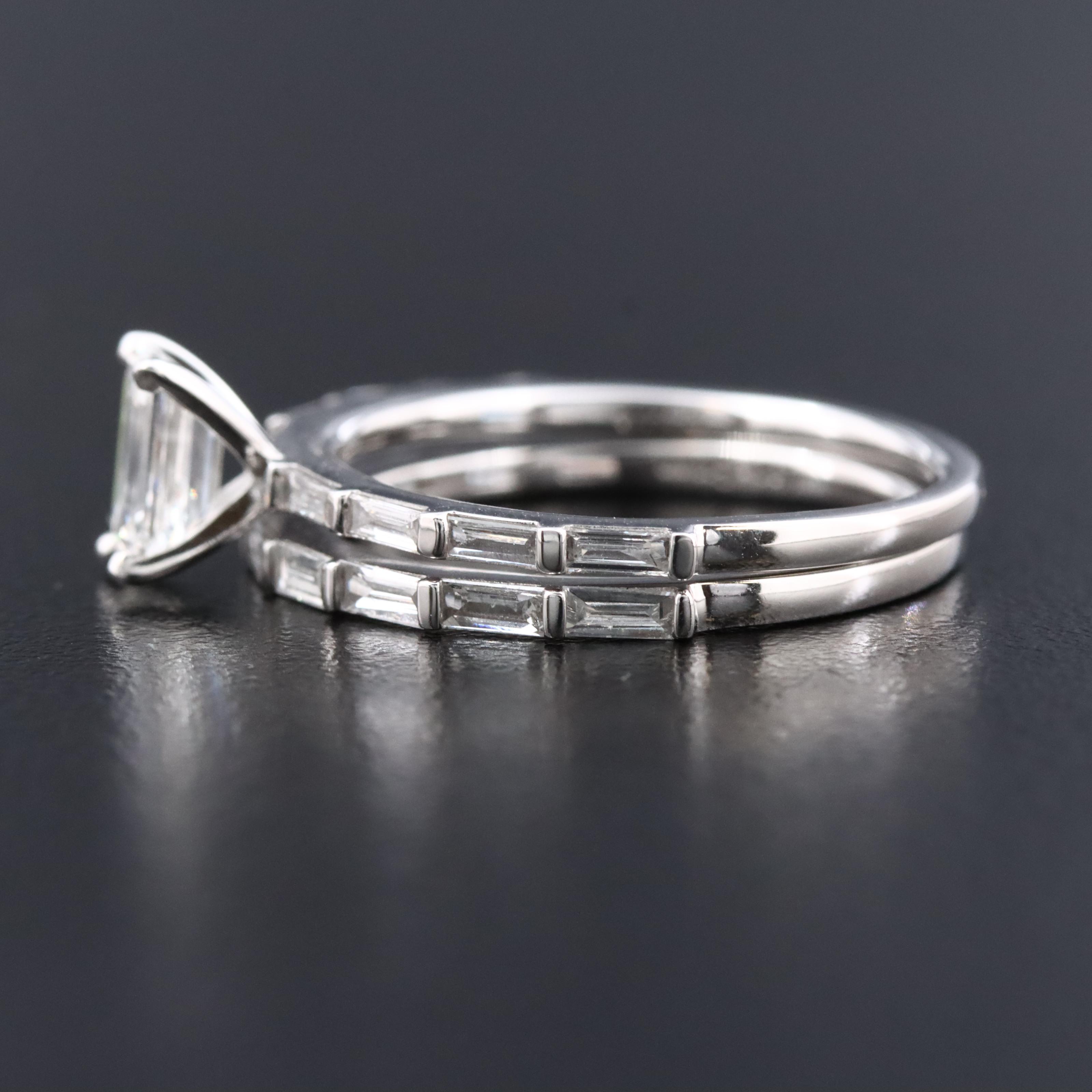 14K 1.38 CTW Lab Grown Diamond Ring Set