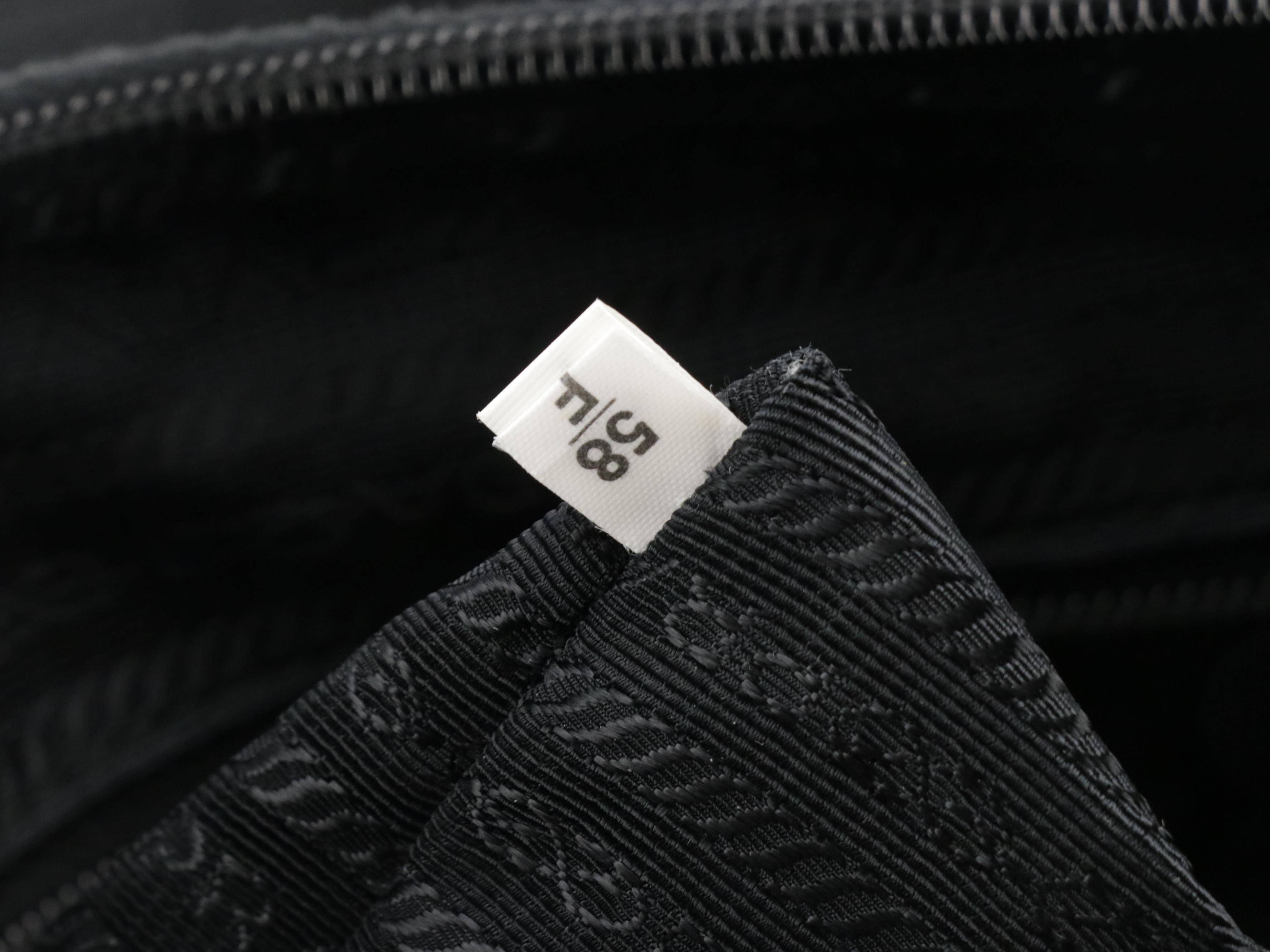 Prada Front Zip Pocket Crossbosy Bag in Black Tessuto Nylon