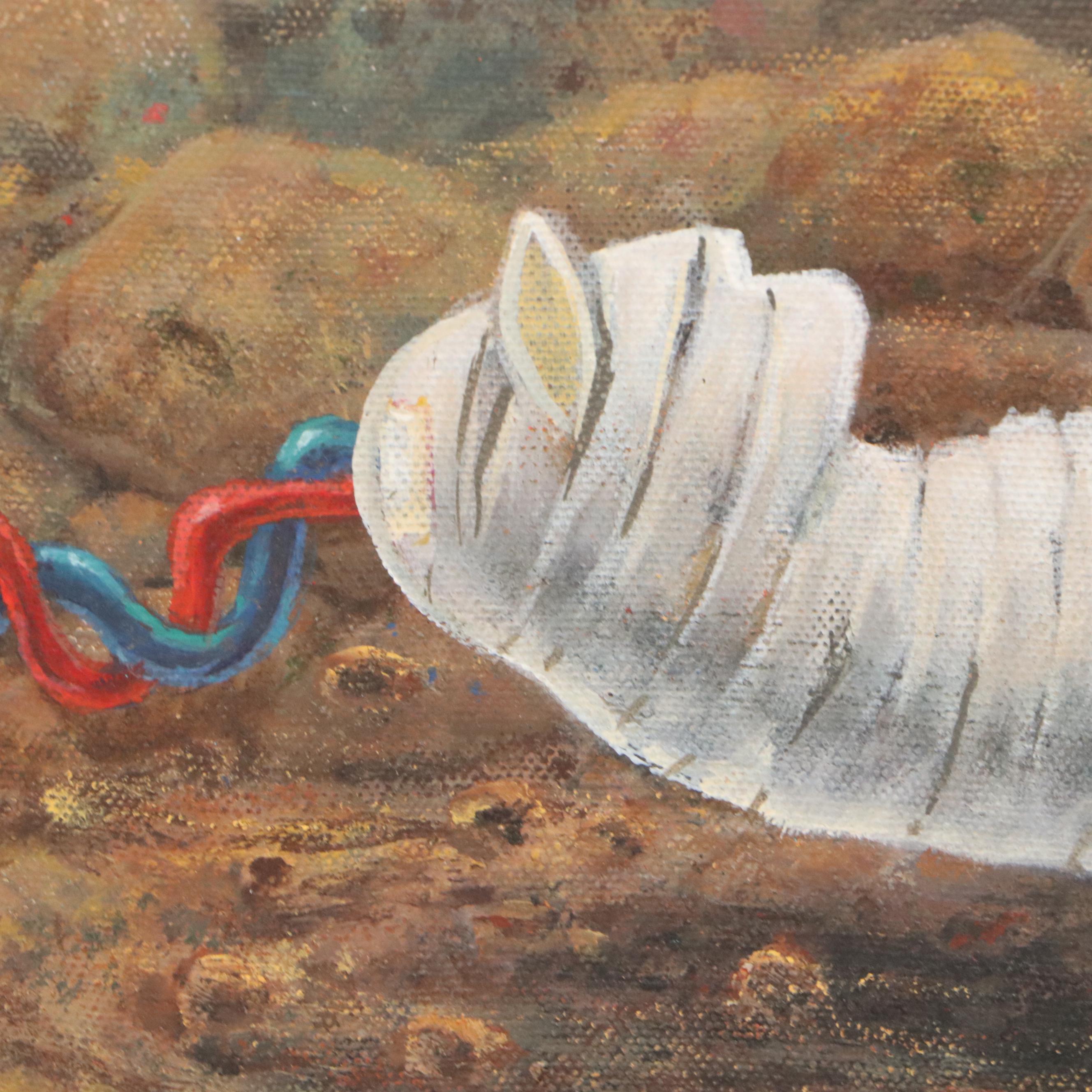 Subhendu Biswas Acrylic Painting "Journey & Judge," 2022