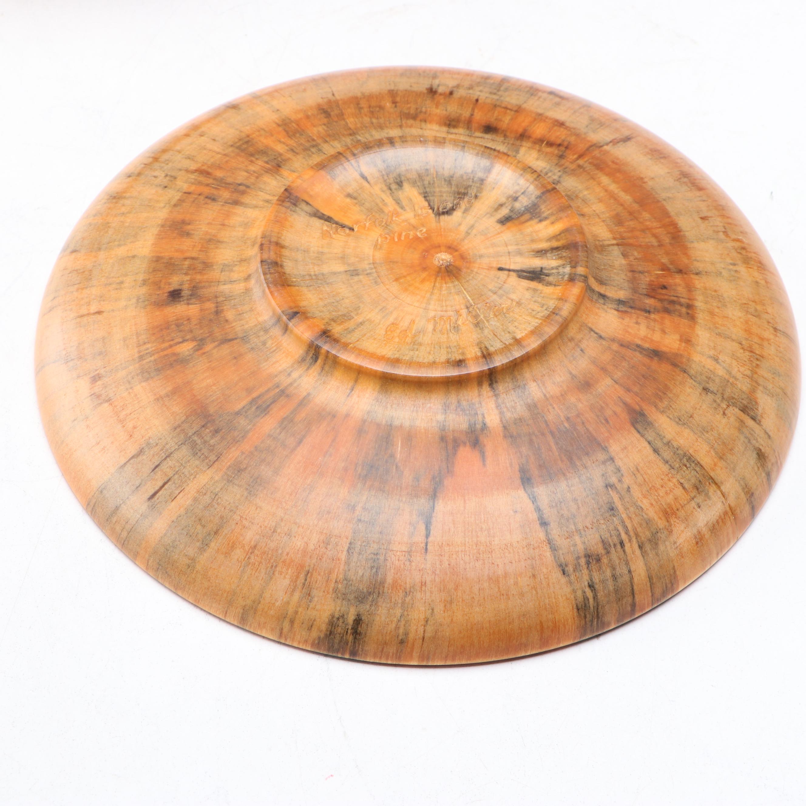 Knud Øland Captive Ring Goblet with More Turned Wood and Gourd Tableware