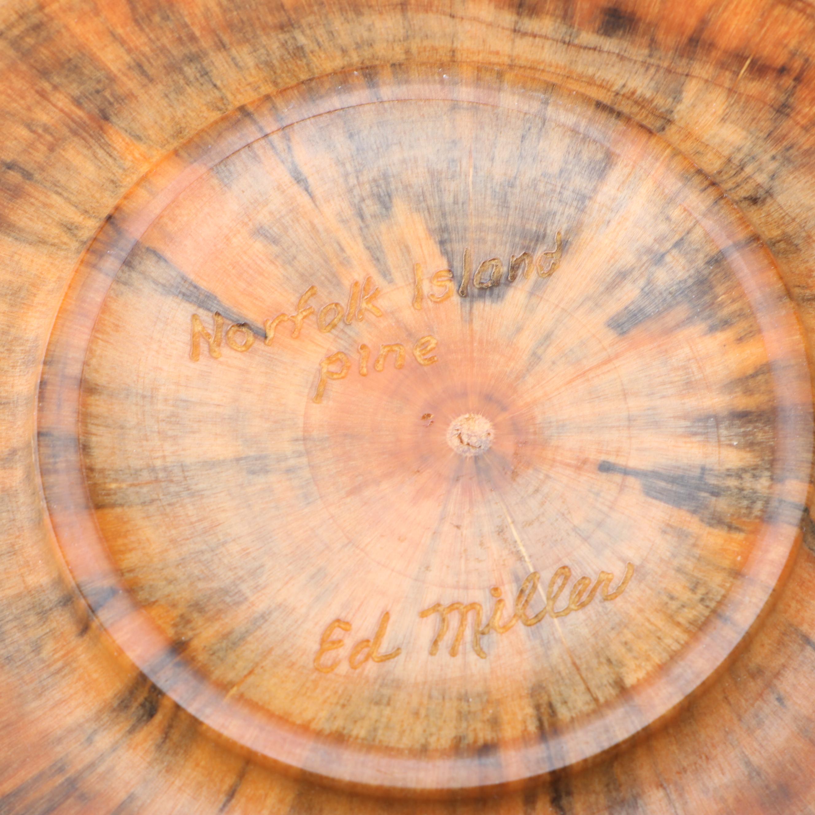 Knud Øland Captive Ring Goblet with More Turned Wood and Gourd Tableware