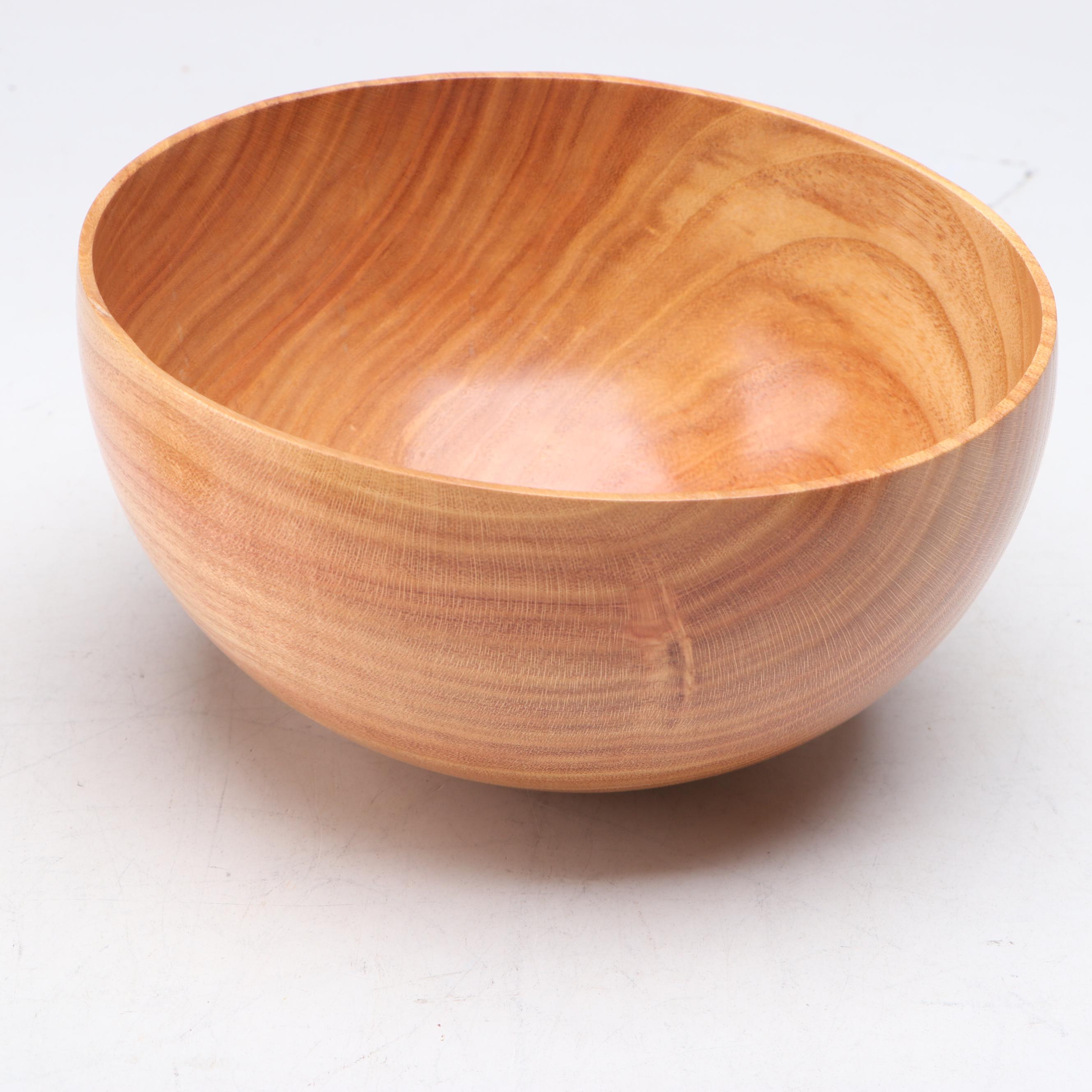 Knud Øland Captive Ring Goblet with More Turned Wood and Gourd Tableware