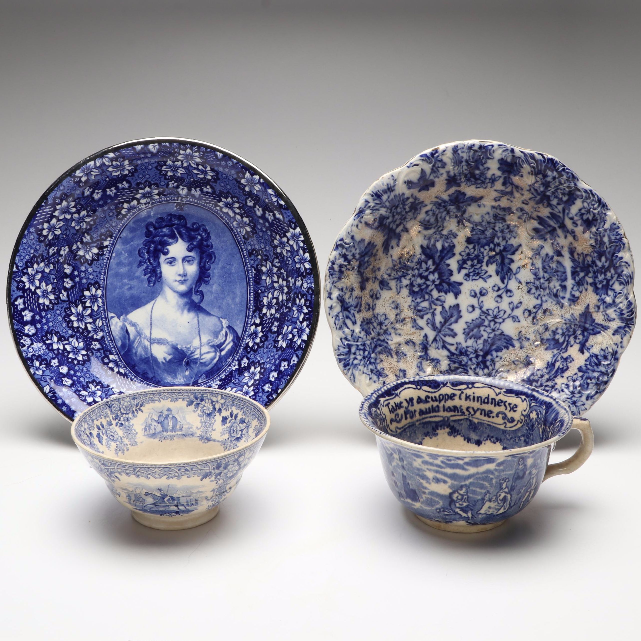 Empire Portrait Bowl, Upper Hanley "Astoria" and More Blue and White Dinnerware