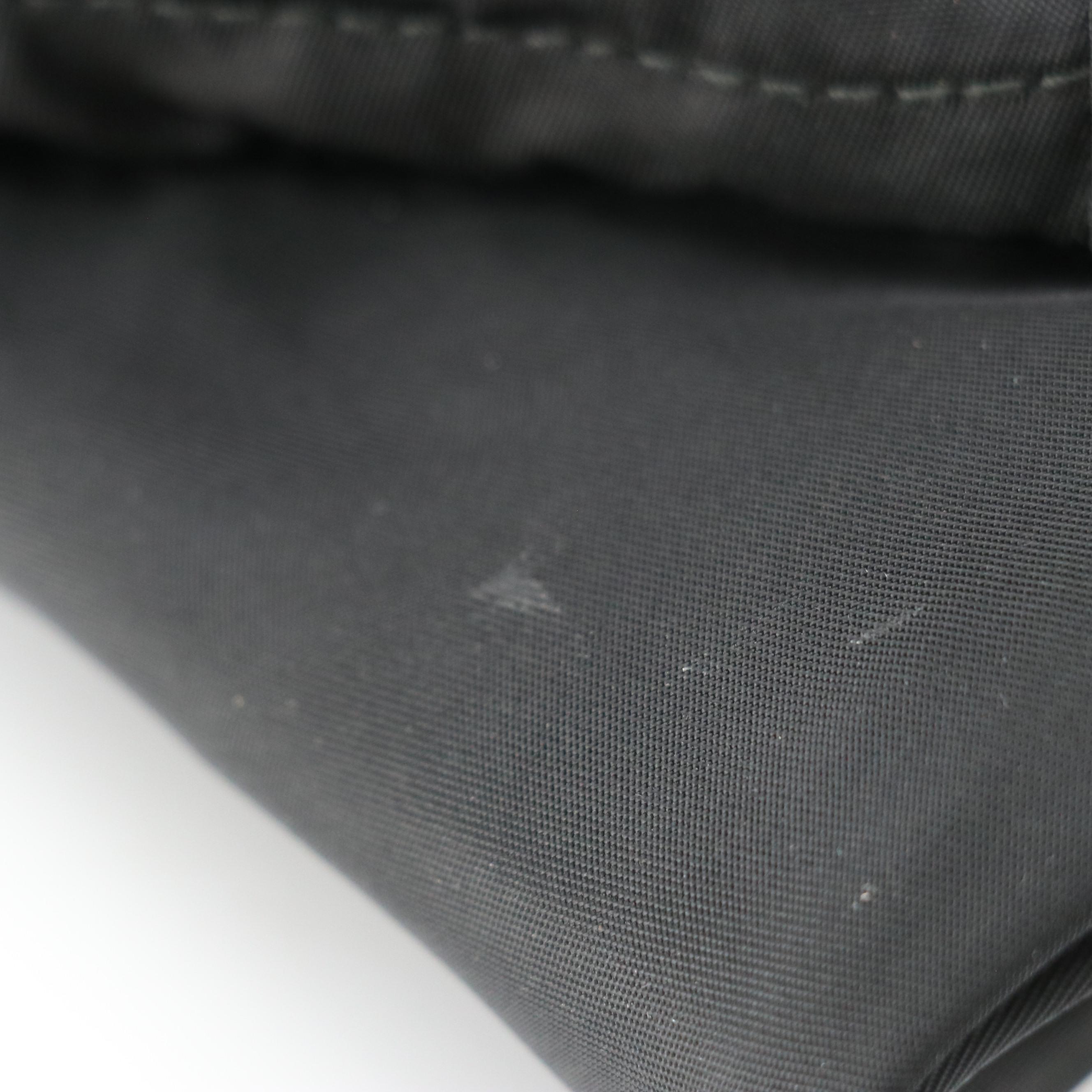 Prada Large Multi Pocket Sling Bag in Black Tessuto Nylon with Leather Accents