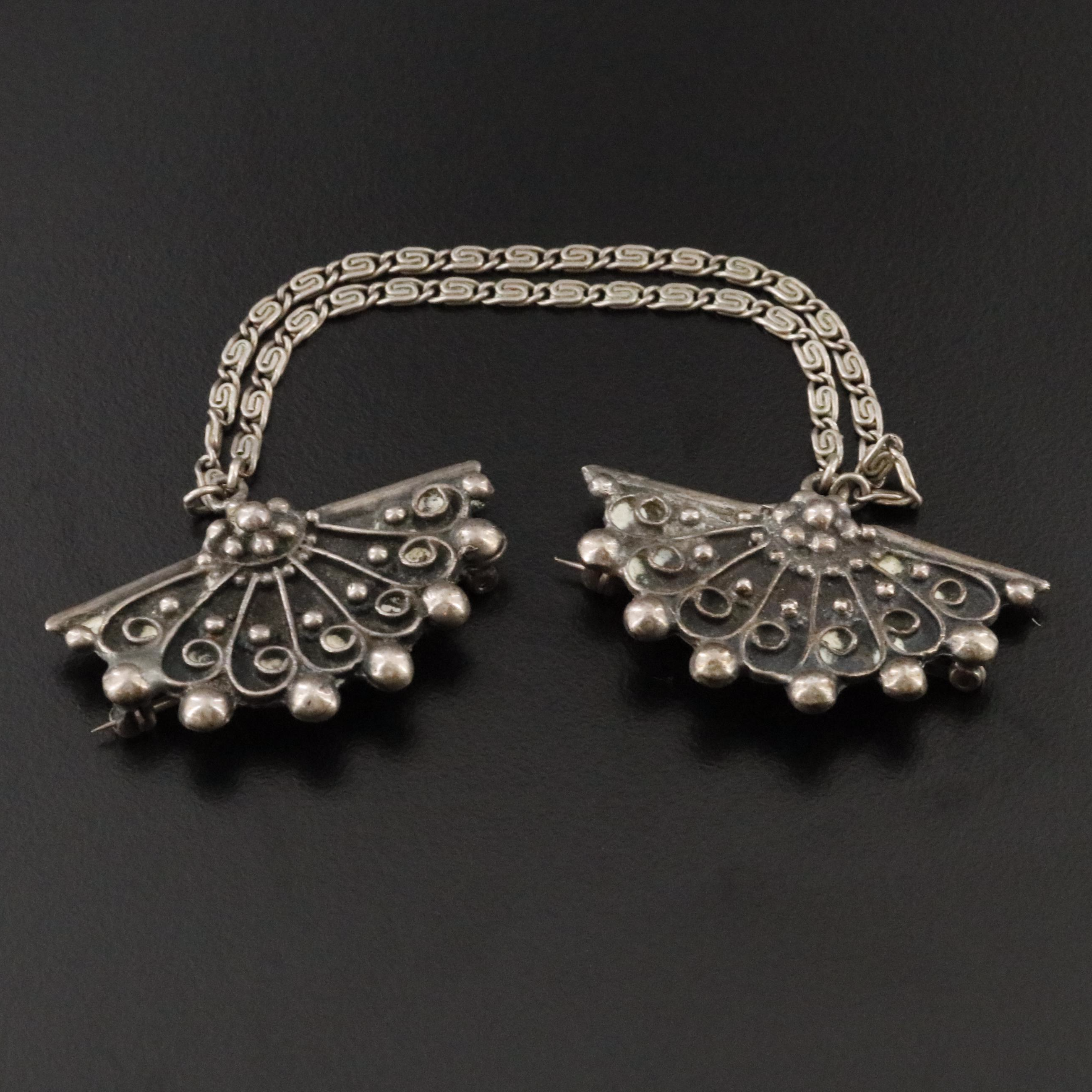 Lillian Pines Sterling Sweater Pins