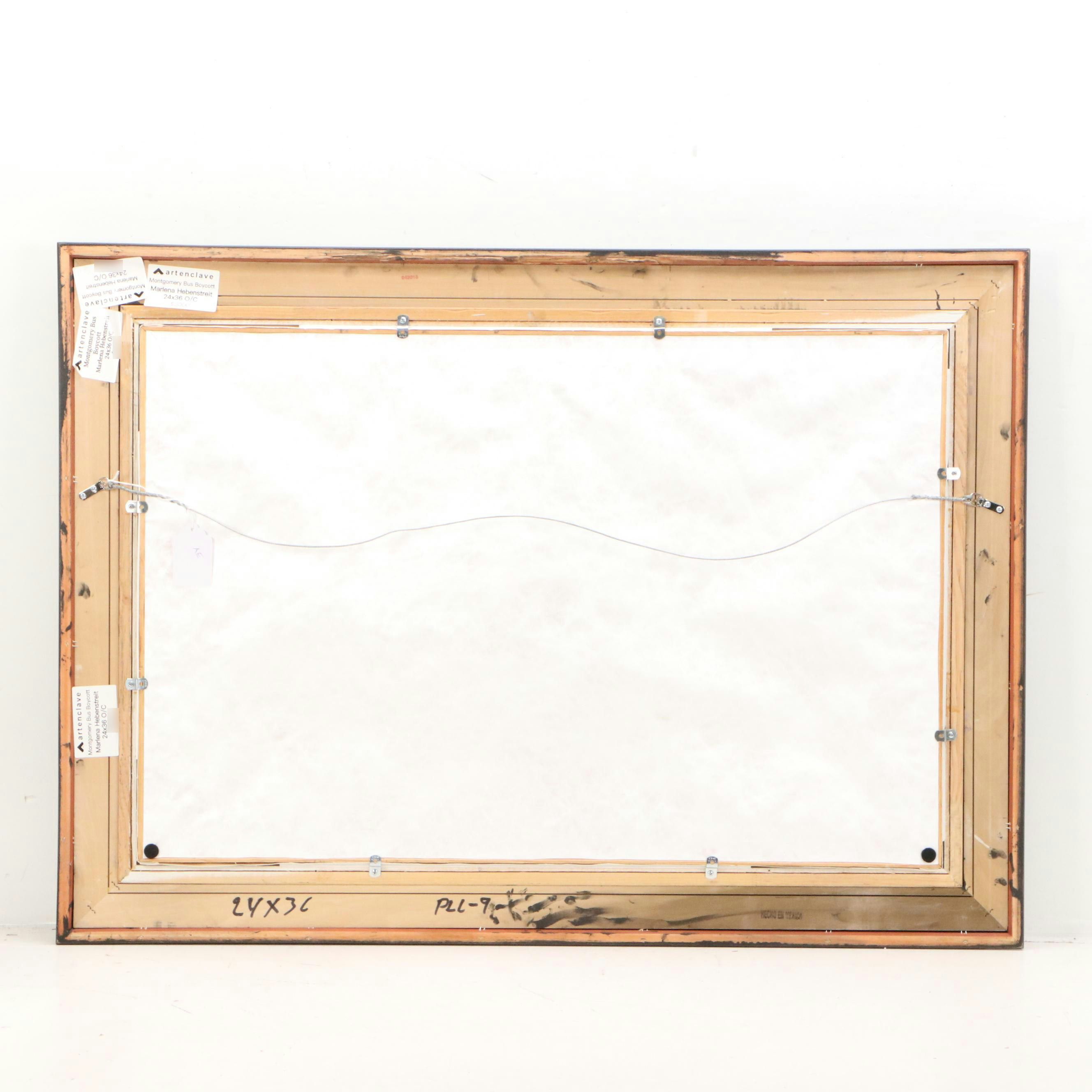 Marlena Hebenstreit Oil Painting "Montgomery Bus Boycott," 21st Century