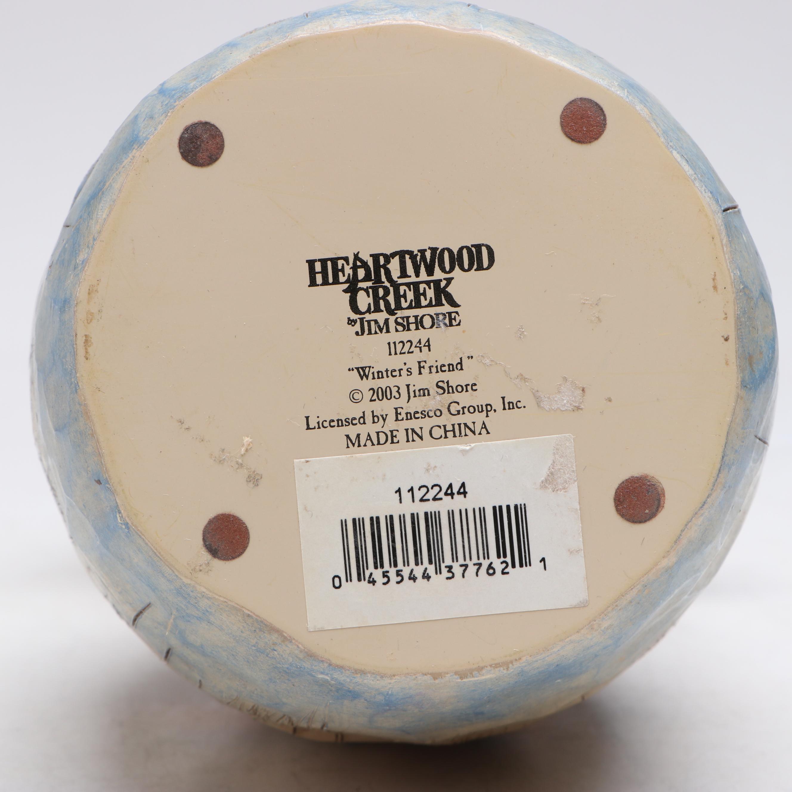 Jim Shore "Winter's Friend" Heartwood Creek Snowman, 2003`1