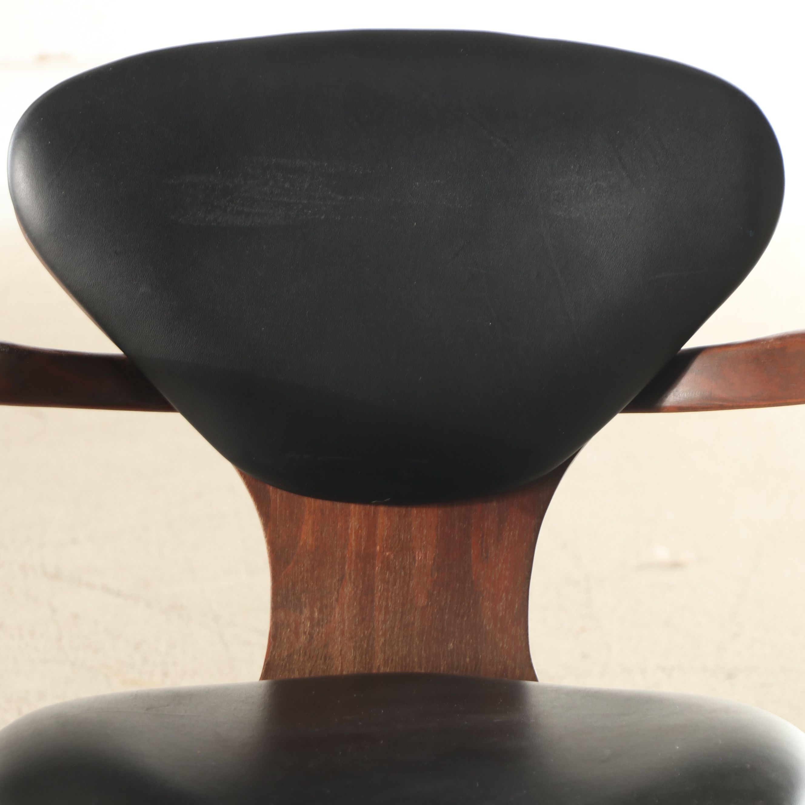 Pair of Norman Cherner for Plycraft "Pretzel" Walnut Bentwood Armchairs