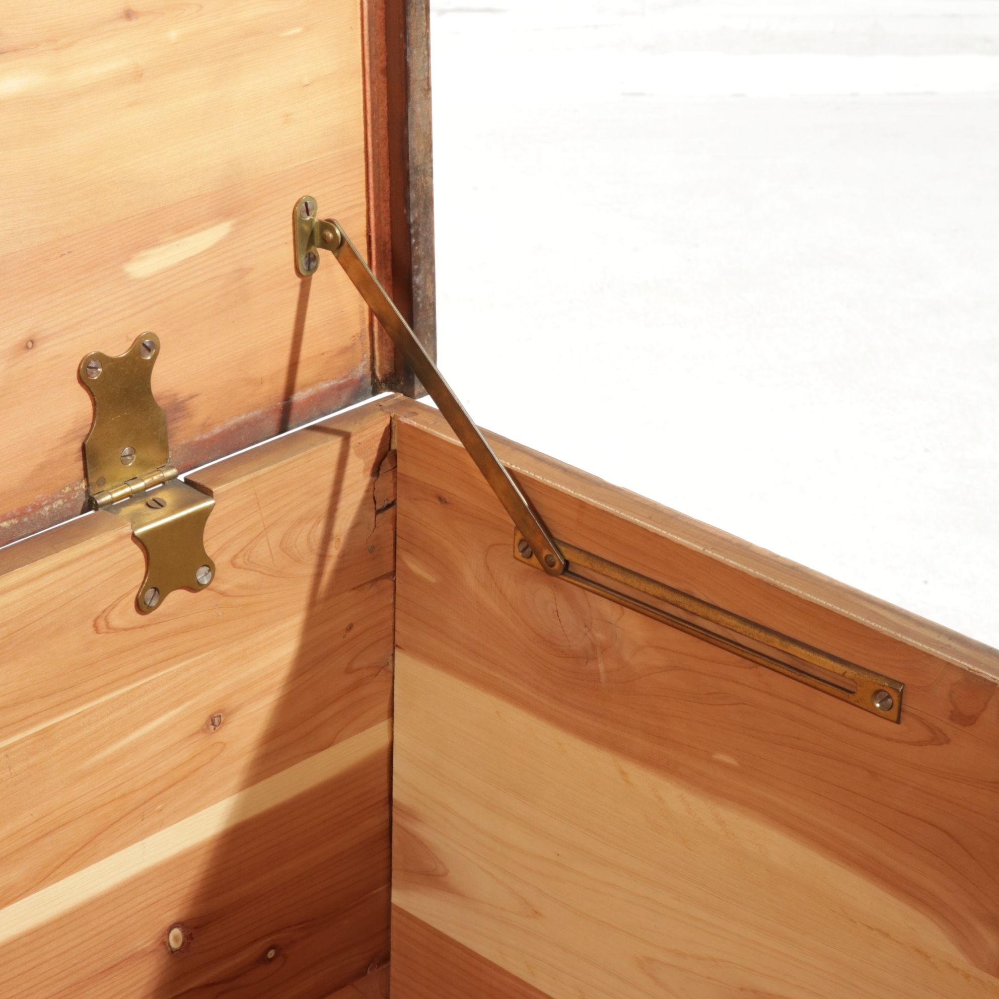 Ed Roos "Forest Park" Jacobean Style Mahogany Blanket Chest, Mid-20th Century