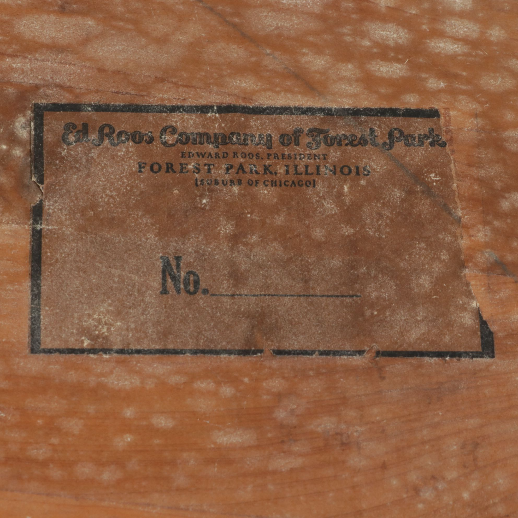 Ed Roos "Forest Park" Jacobean Style Mahogany Blanket Chest, Mid-20th Century