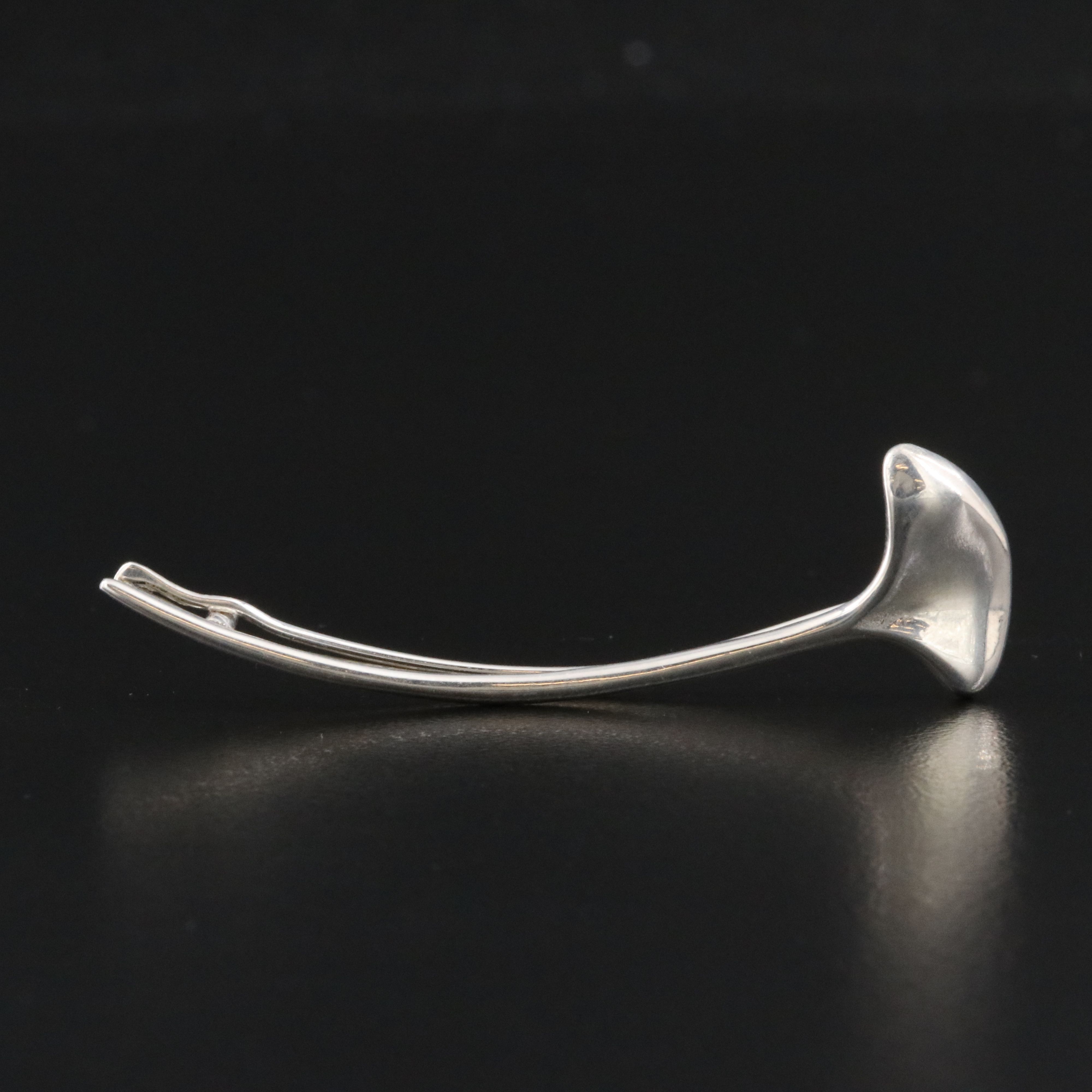 Tiffany & Co. Sterling Gingko Leaf Hair Clip