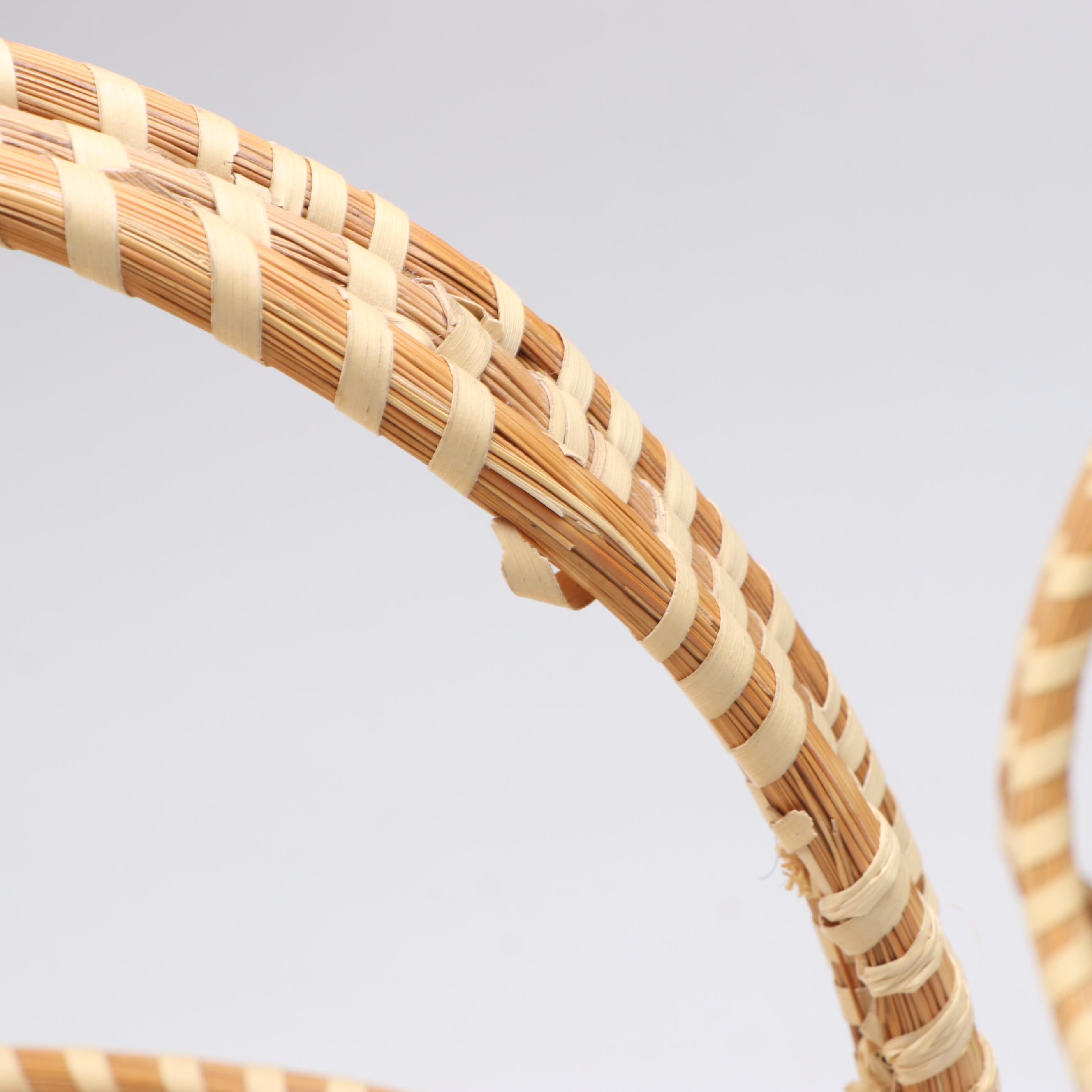 Gullah Folk Art Hand-Woven Sweetgrass Baskets