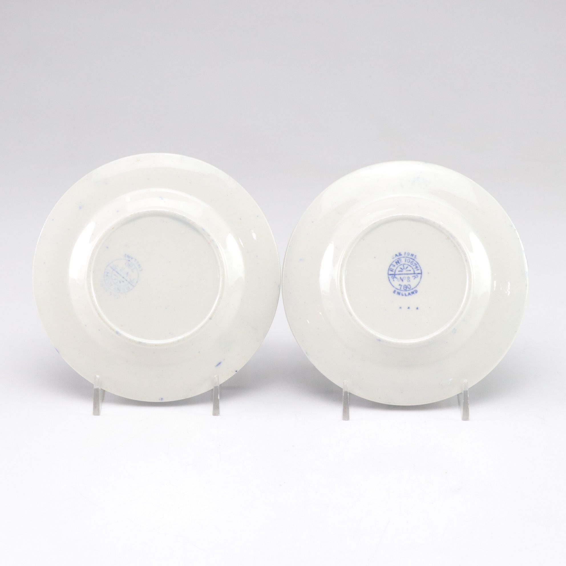 Blue Transferware Salt and Pepper Shakers with Charles Allerton & Sons and More