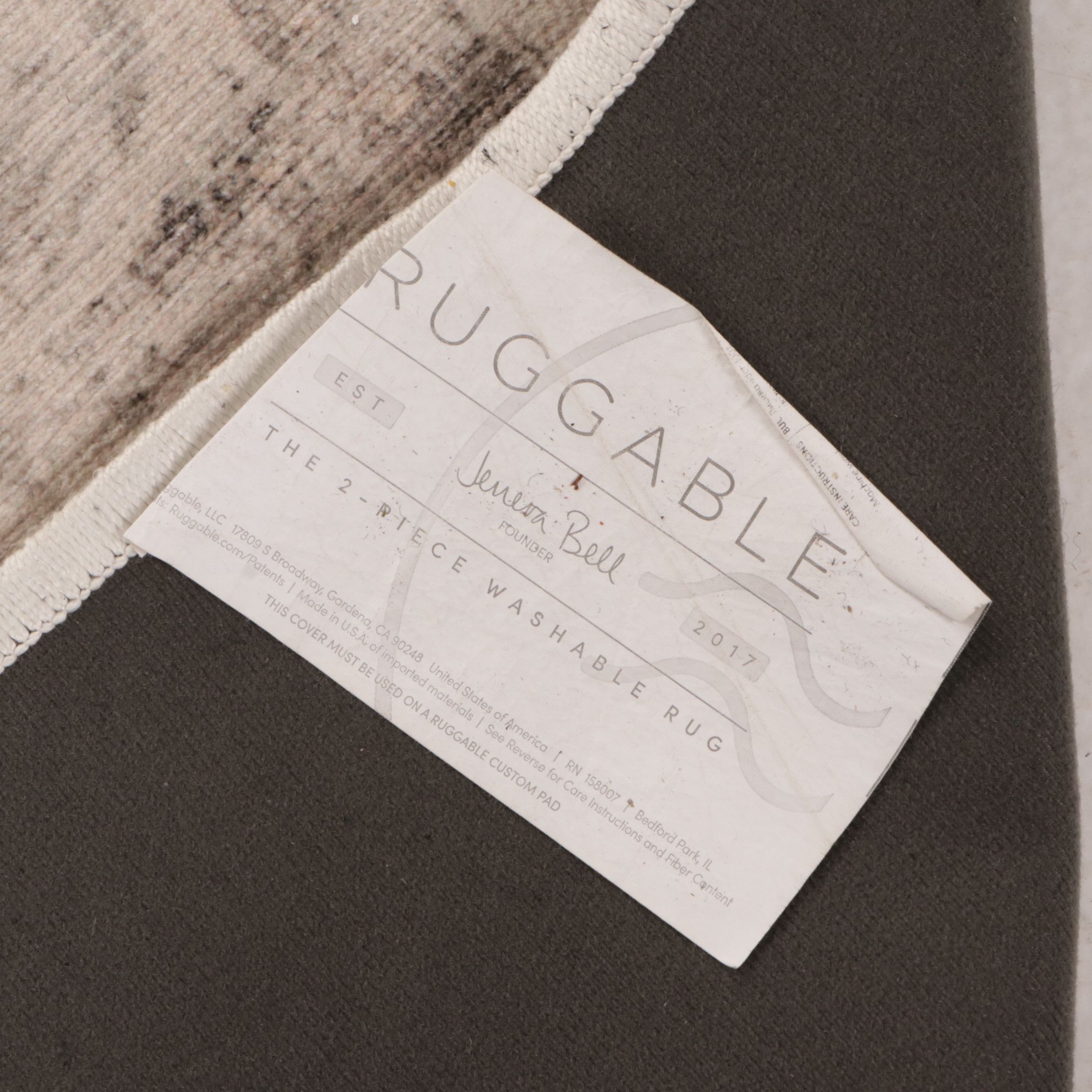 6'1 x 8'10 Machine Made Ruggable Area Rug