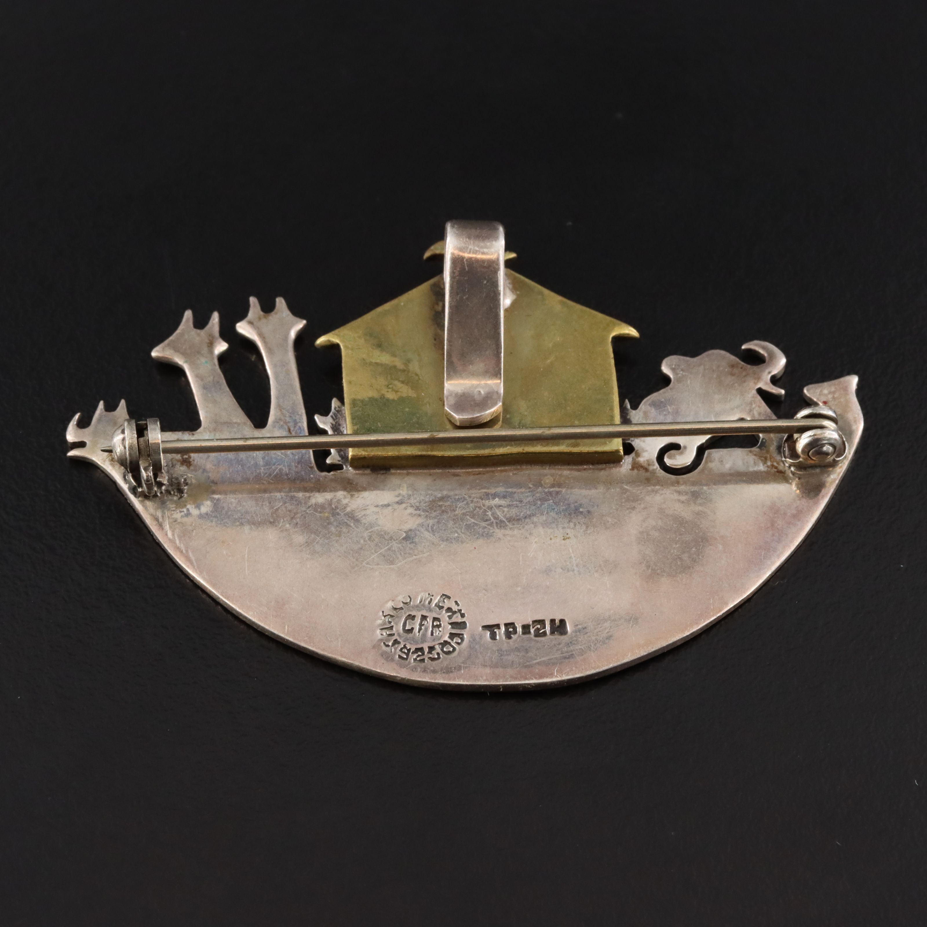 Taxco Sterling Noah's Ark Converter Brooch