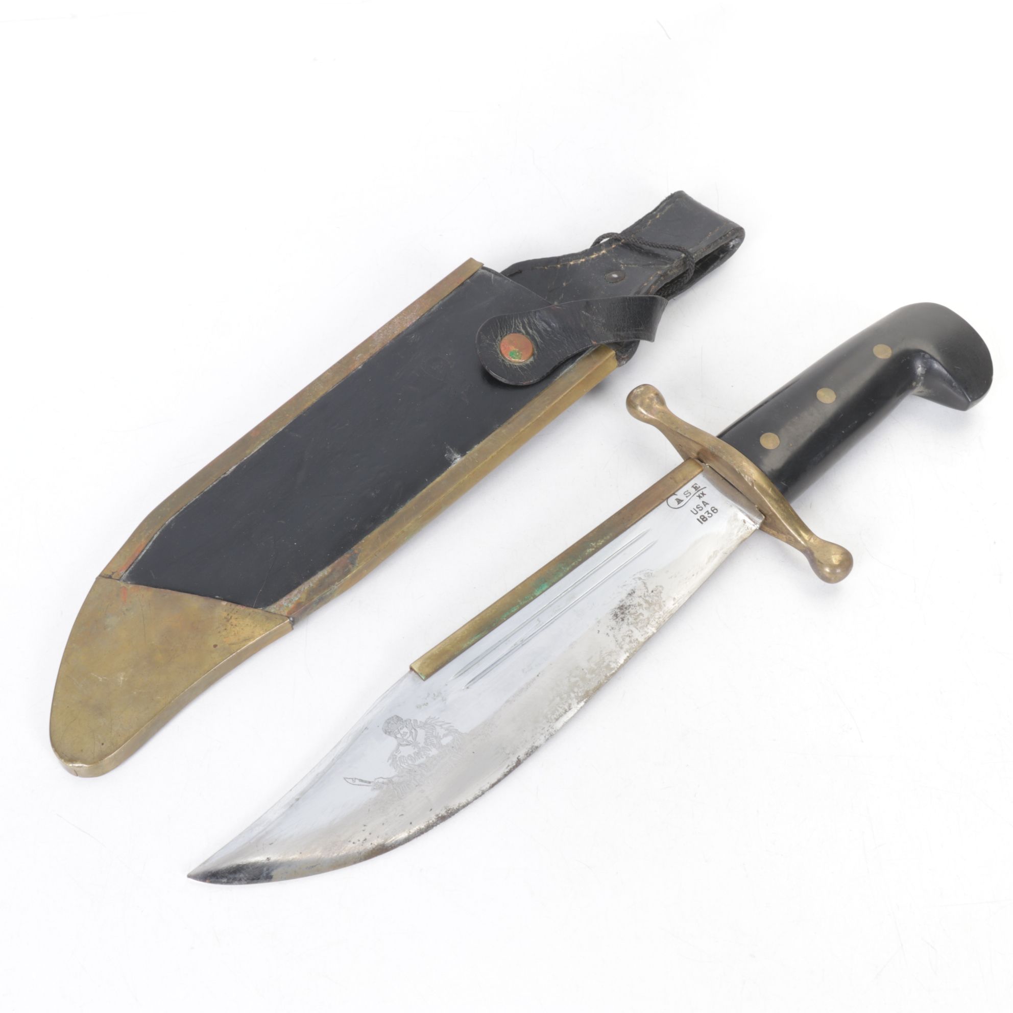 Case Daniel Boone Bowie Knife with Sheath