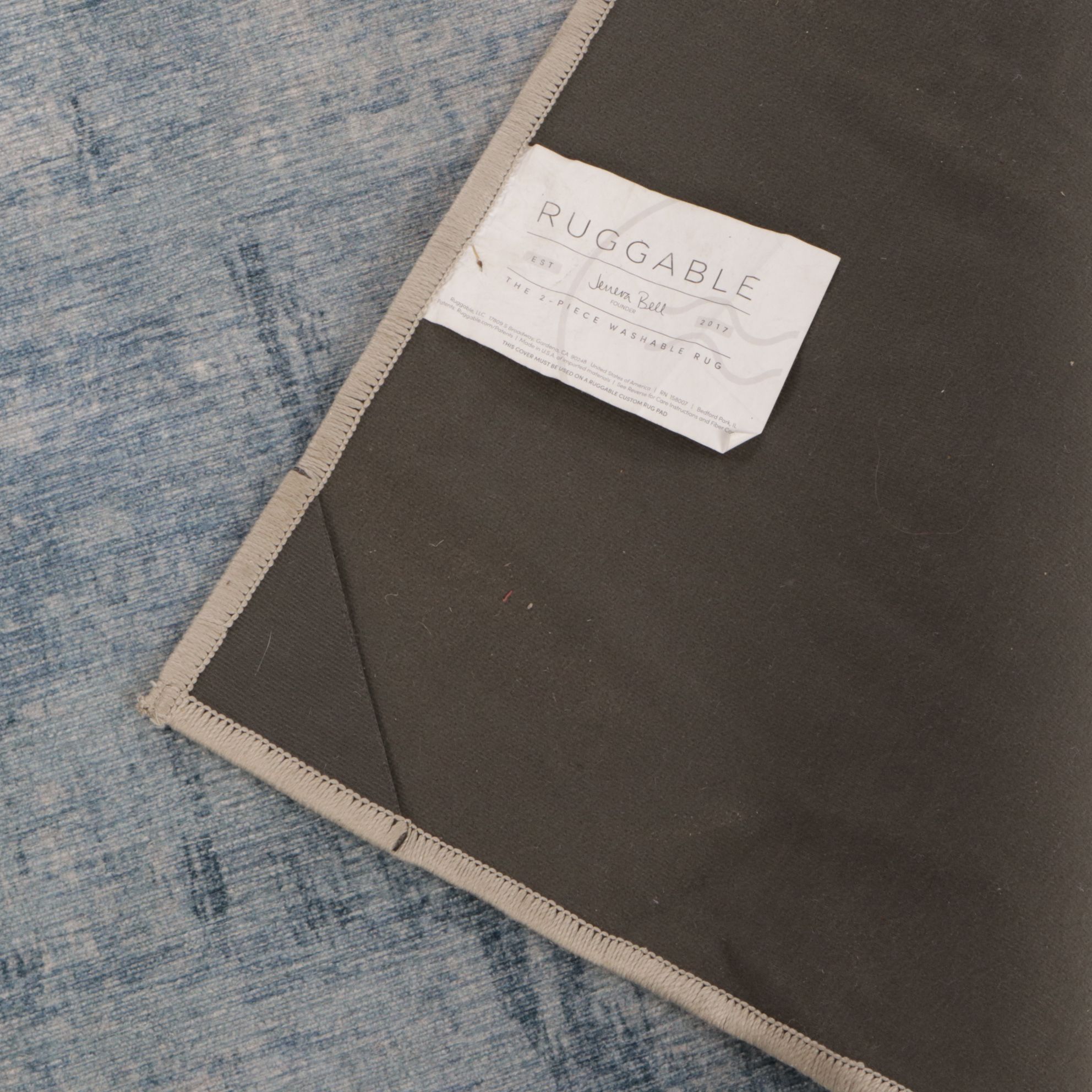 6'1 x 8'10 Machine Made Ruggable Contemporary Area Rug