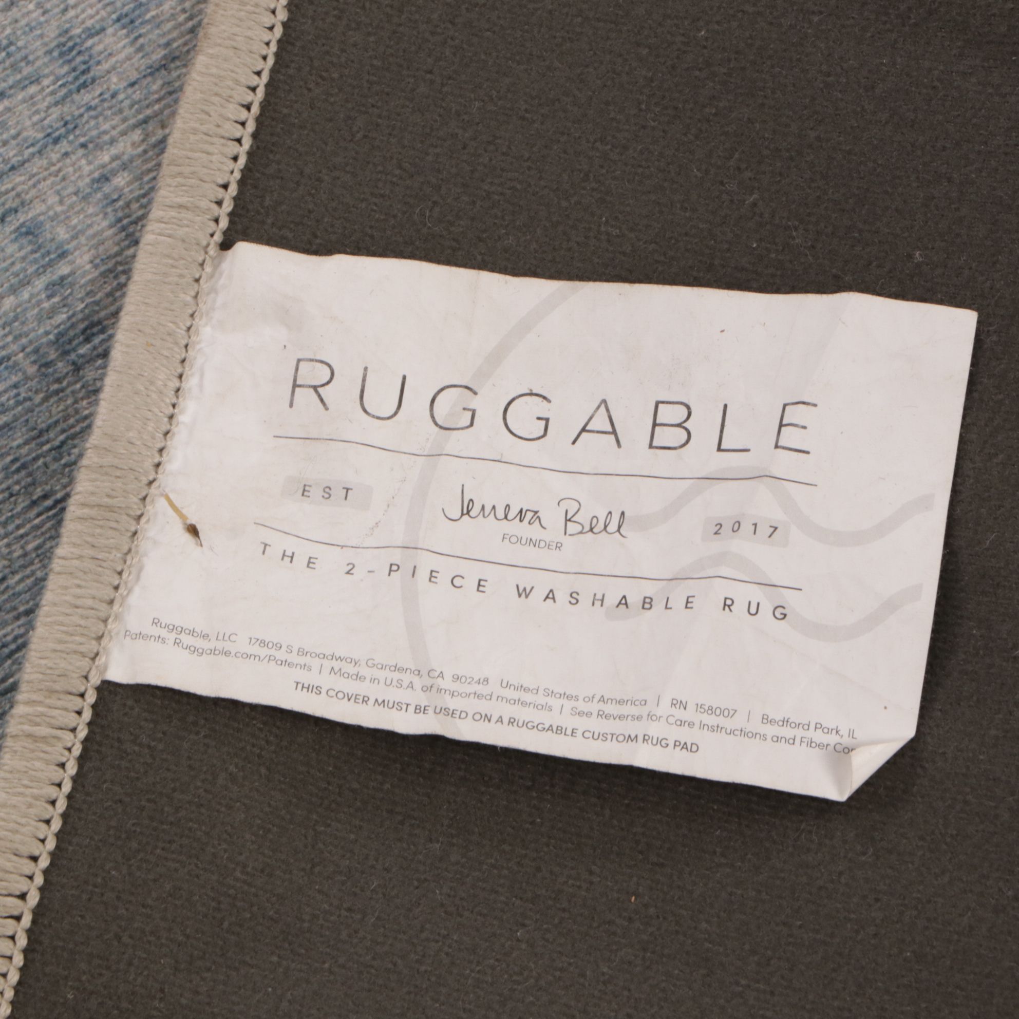 6'1 x 8'10 Machine Made Ruggable Contemporary Area Rug