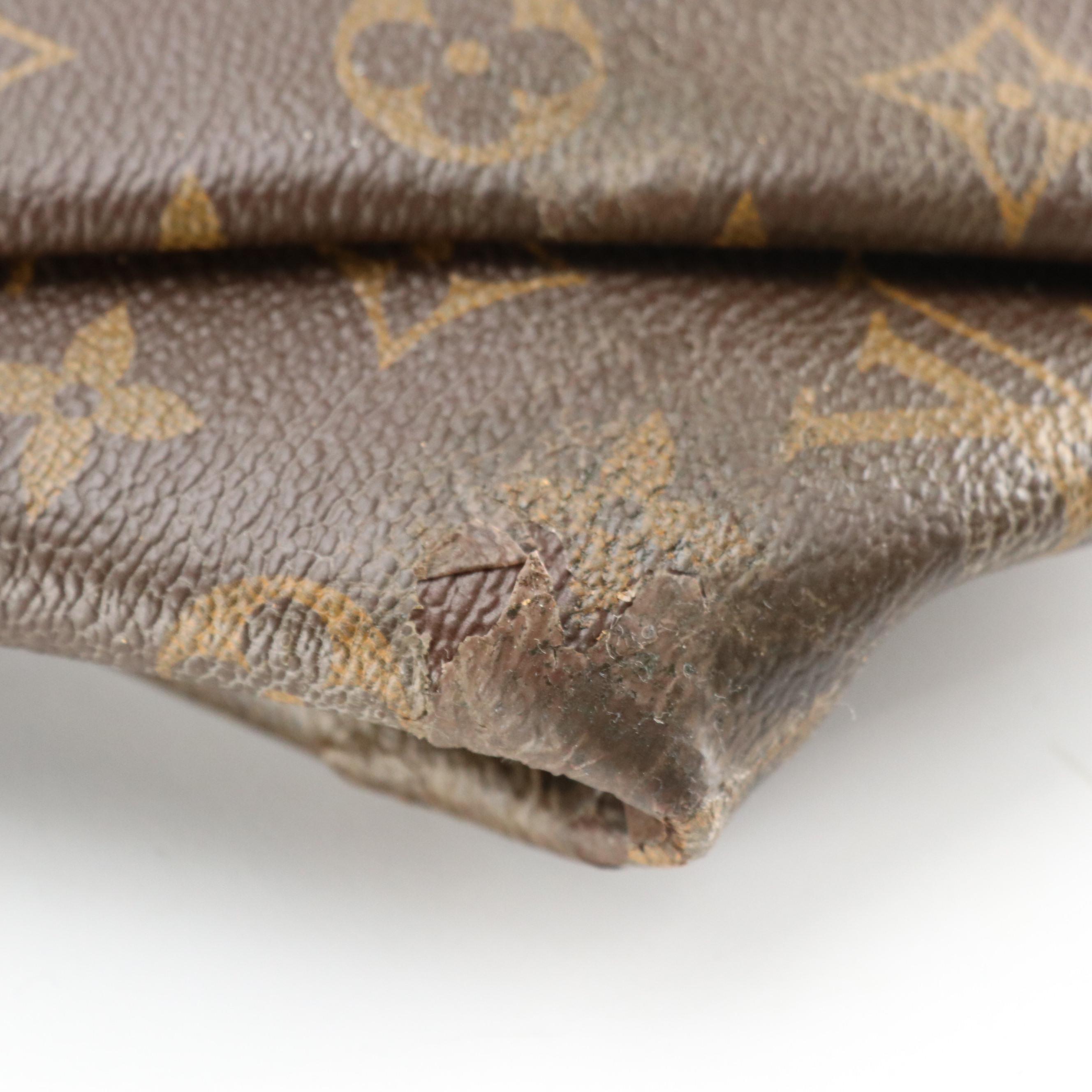 Louis Vuitton Pallas MM Two-Way Bag in Monogram Canvas and Red Leather Accents