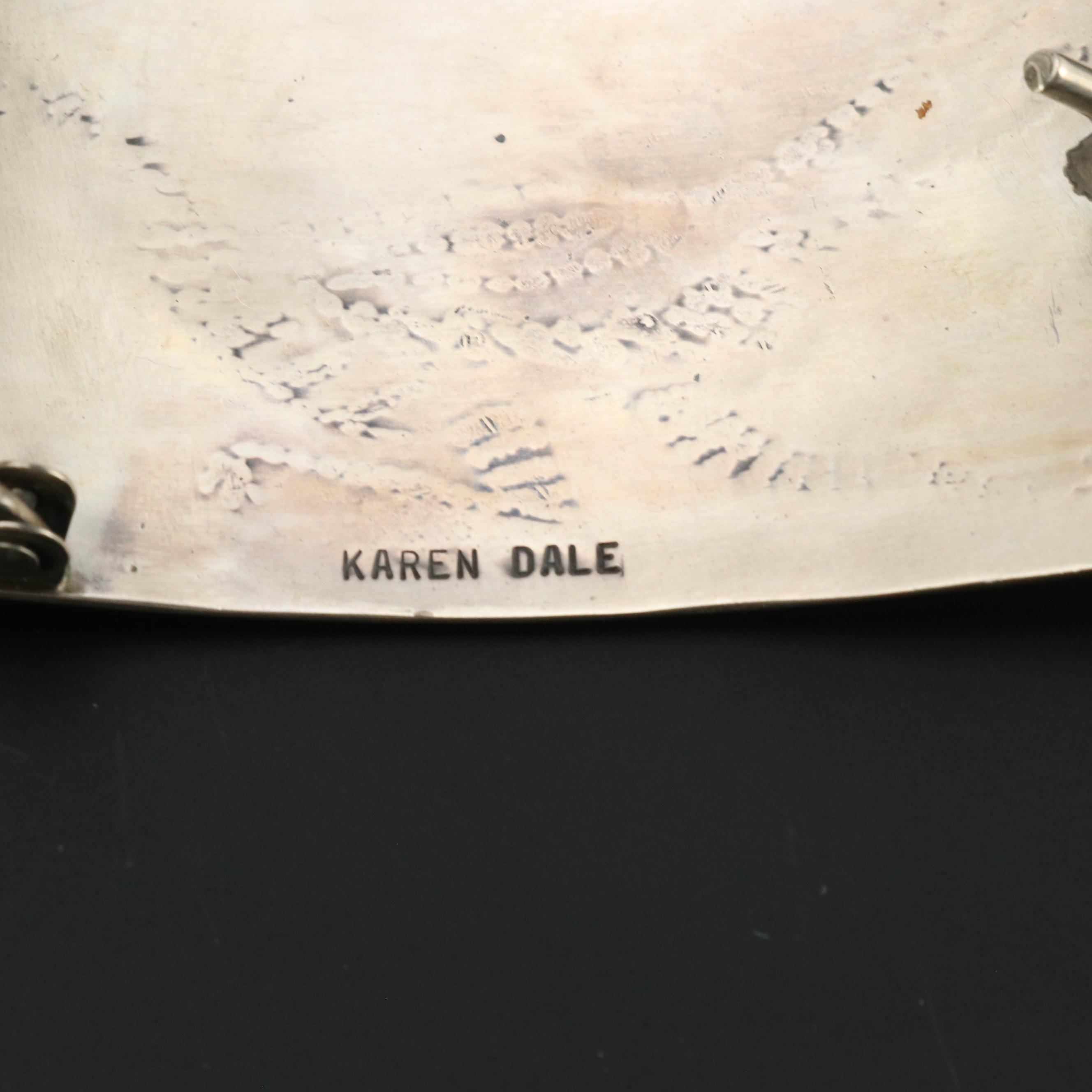 Karen Dale and Other Native American Sterling Overlay Belt Buckles
