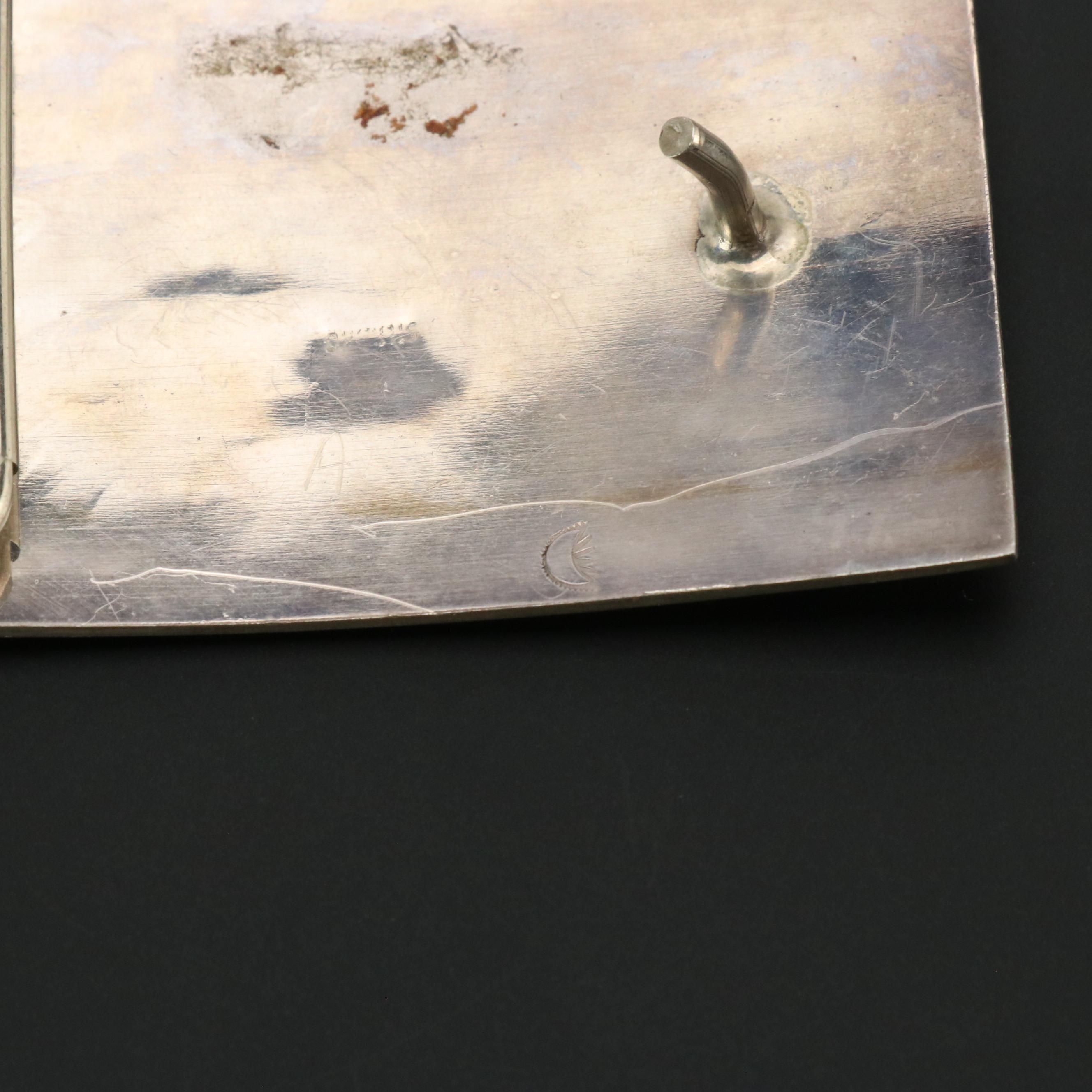 Karen Dale and Other Native American Sterling Overlay Belt Buckles