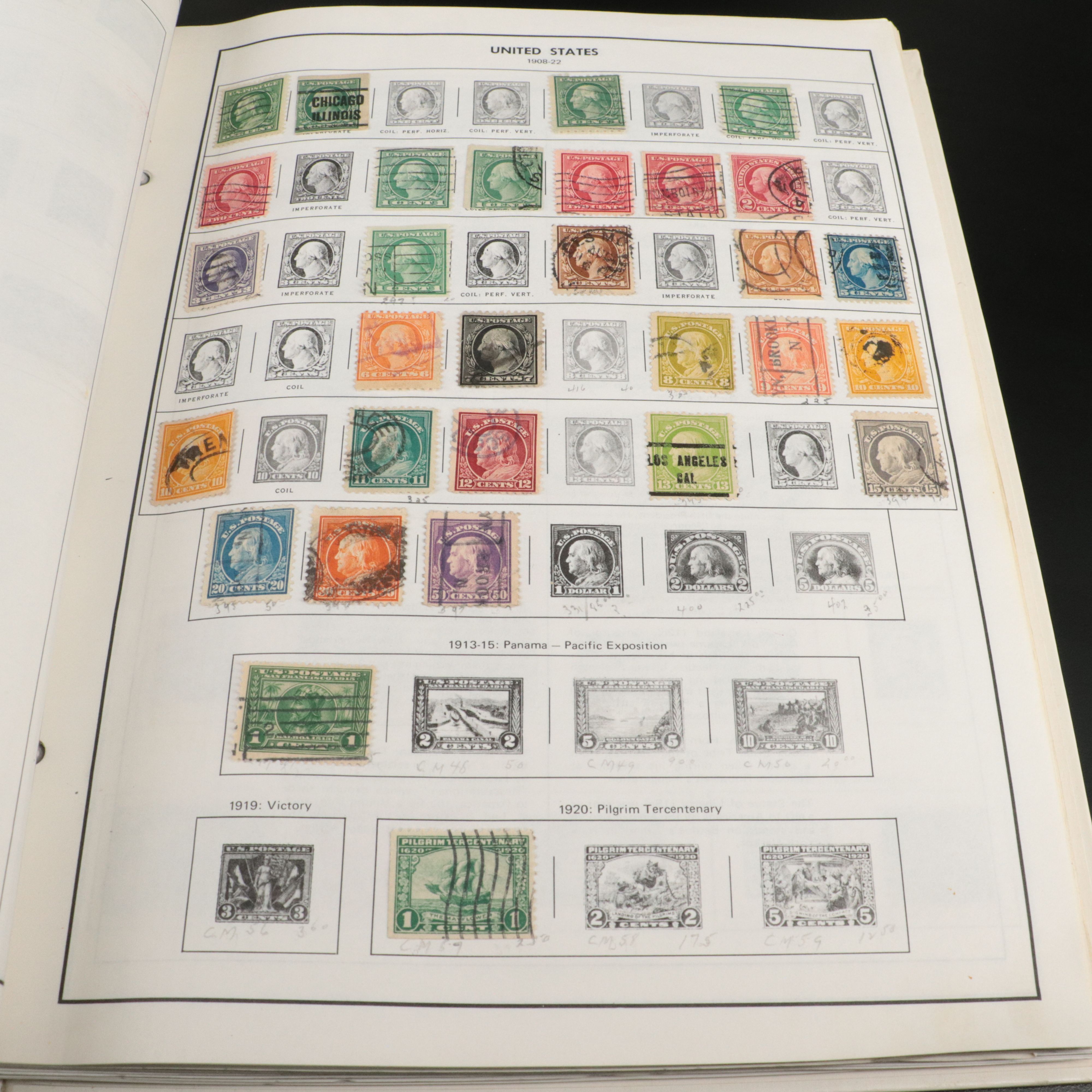 Antique to Vintage U.S. Postage Stamp Collection, 1861 to 1980s