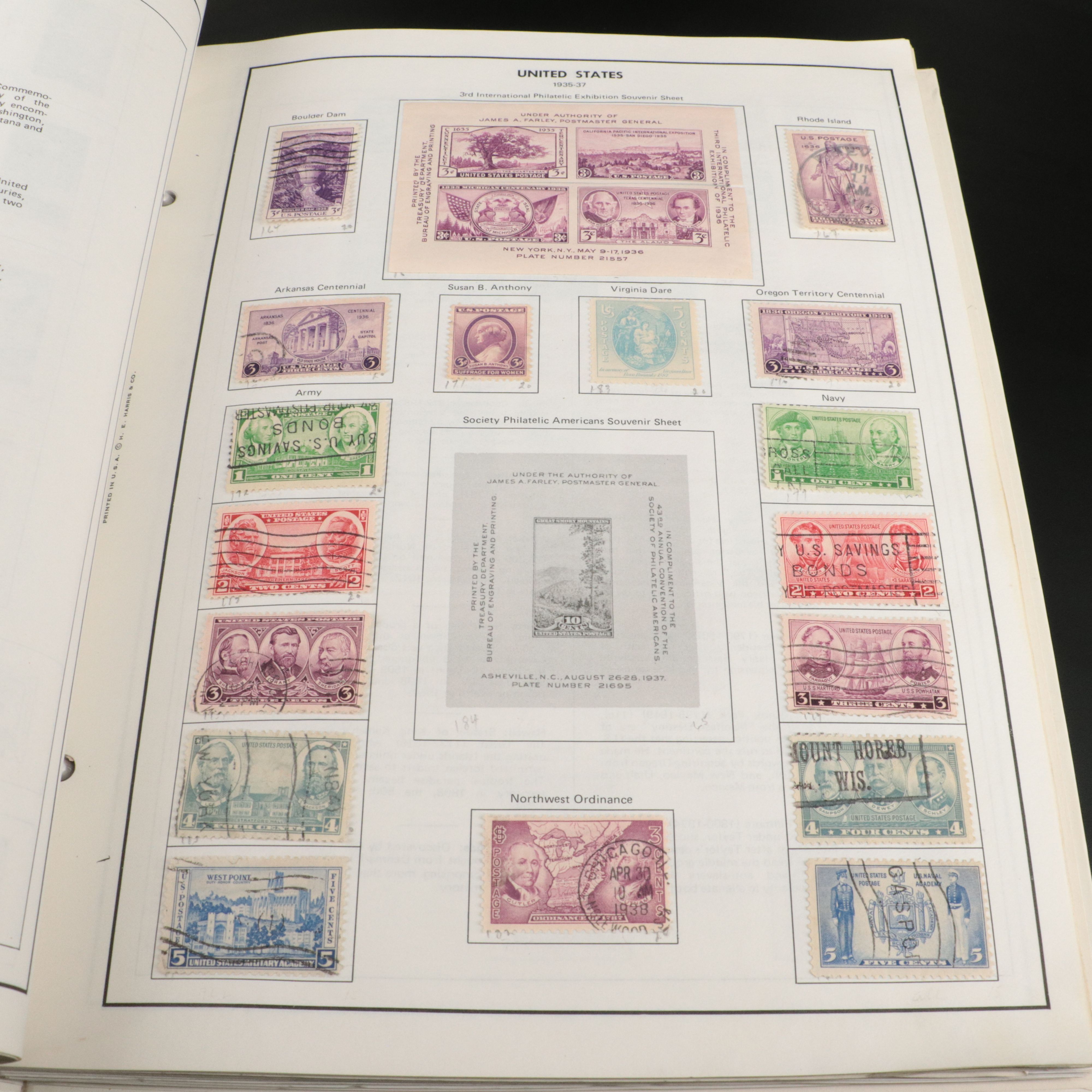 Antique to Vintage U.S. Postage Stamp Collection, 1861 to 1980s