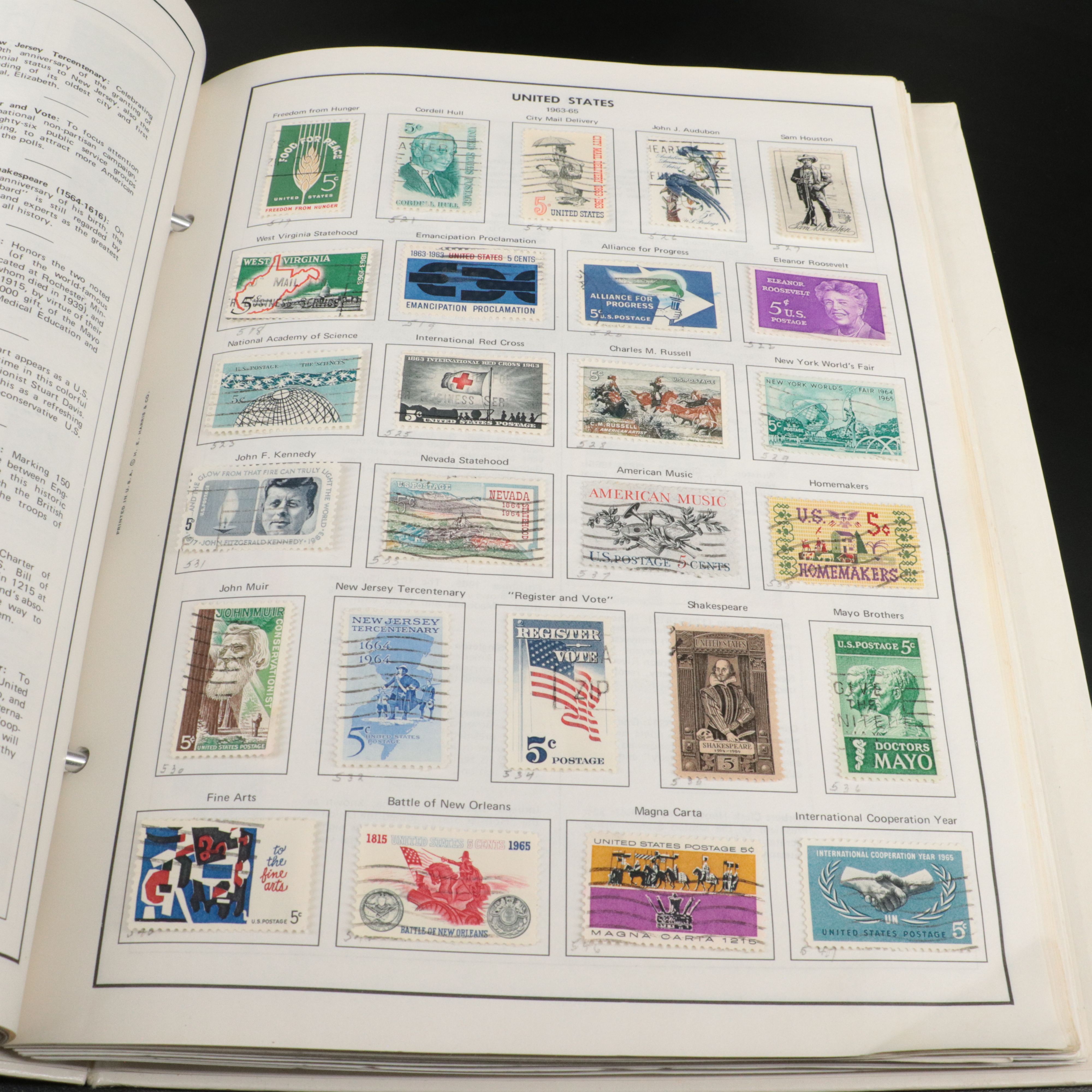 Antique to Vintage U.S. Postage Stamp Collection, 1861 to 1980s